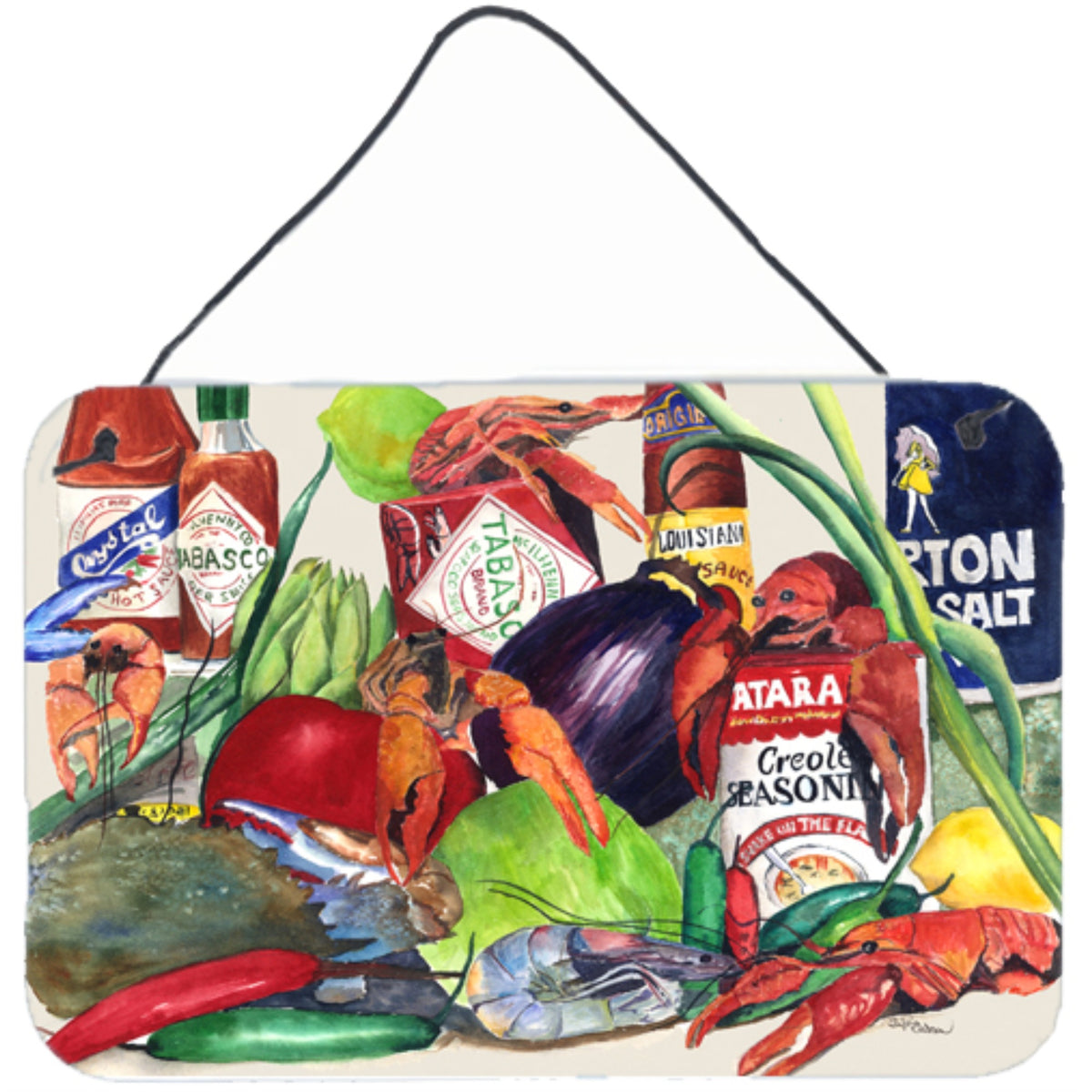 'Caroline'S Treasures Louisiana Spices Aluminum Metal Wall Or Door Hanging Prints, 8 X 12''''''
