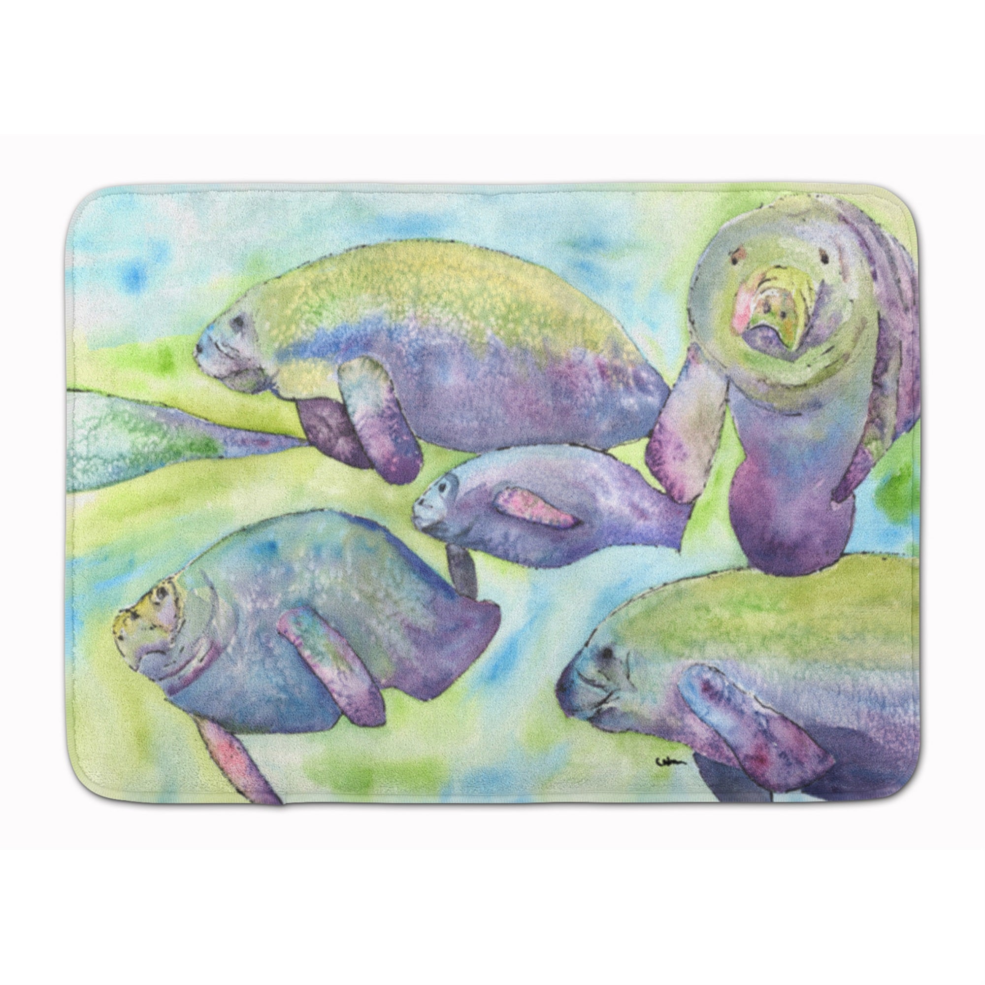 'Caroline'S Treasures Manatee Floor Mat, 19'''' X 27'''', Multicolor''