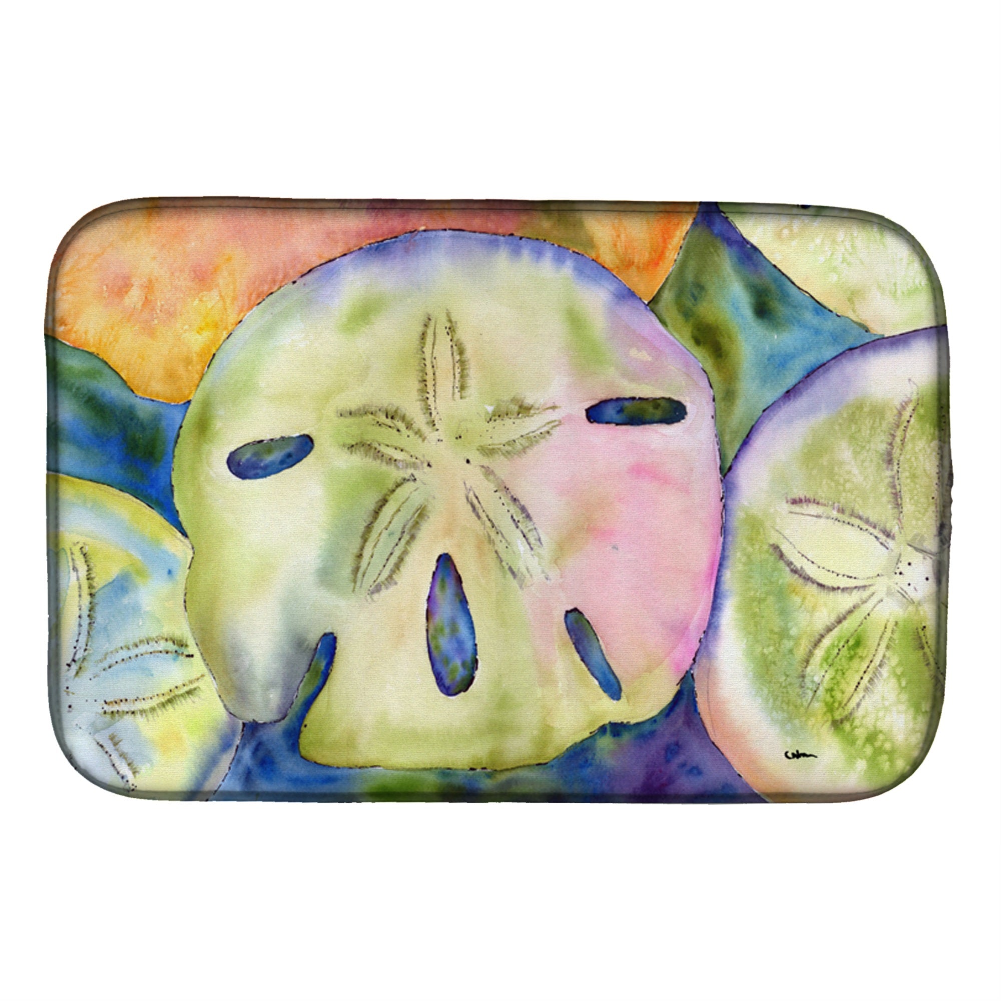 'Caroline'S Treasures Sand Dollar Dish Drying Mat, 14'''' X 21'''', Multicolor''