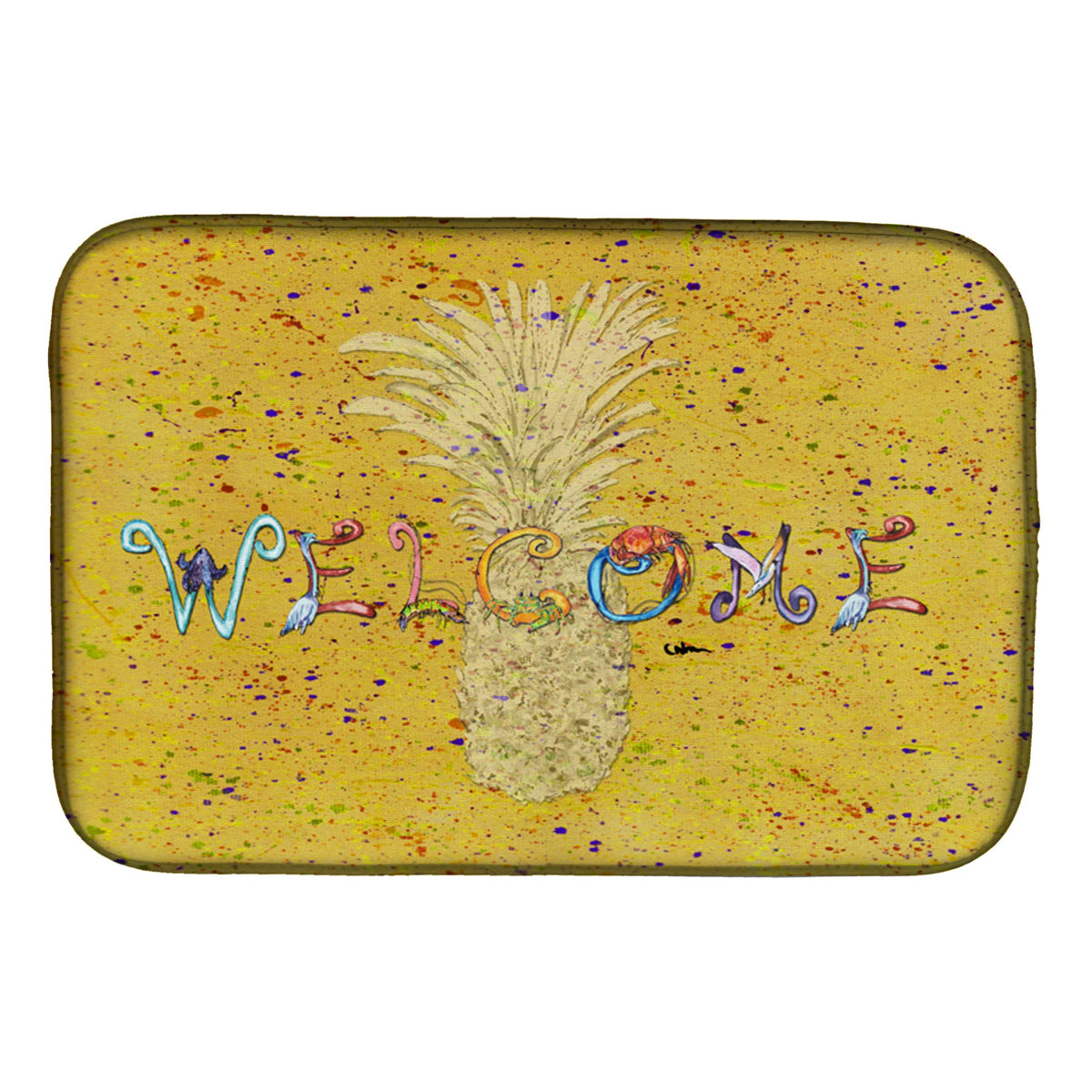 'Caroline'S Treasures 8557Ddm Dish Drying Mat, 14 X 21, Multicolor''