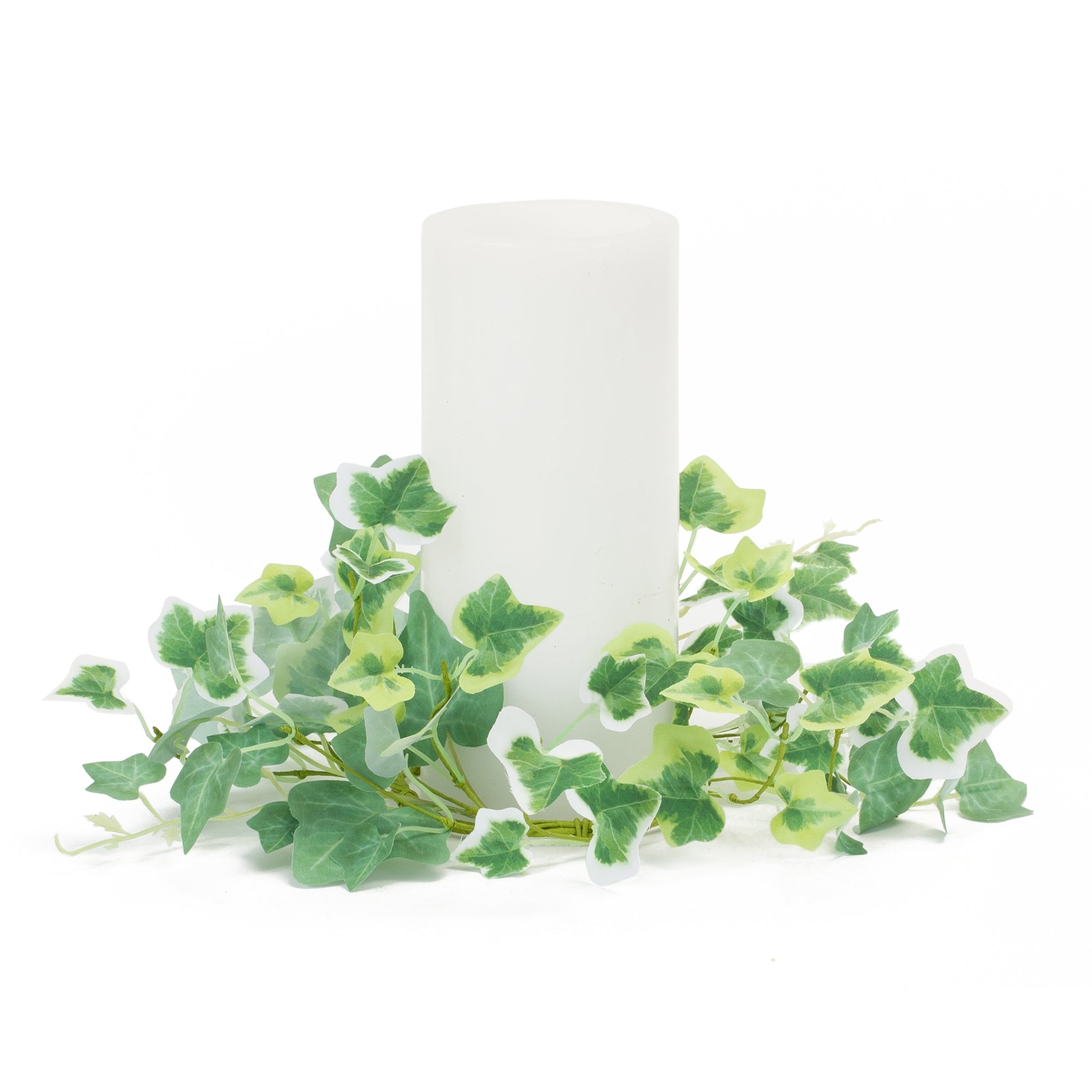 Mixed Ivy Candle Ring (Set of 6) 10.25D Polyester (Fits a 4 Candle)