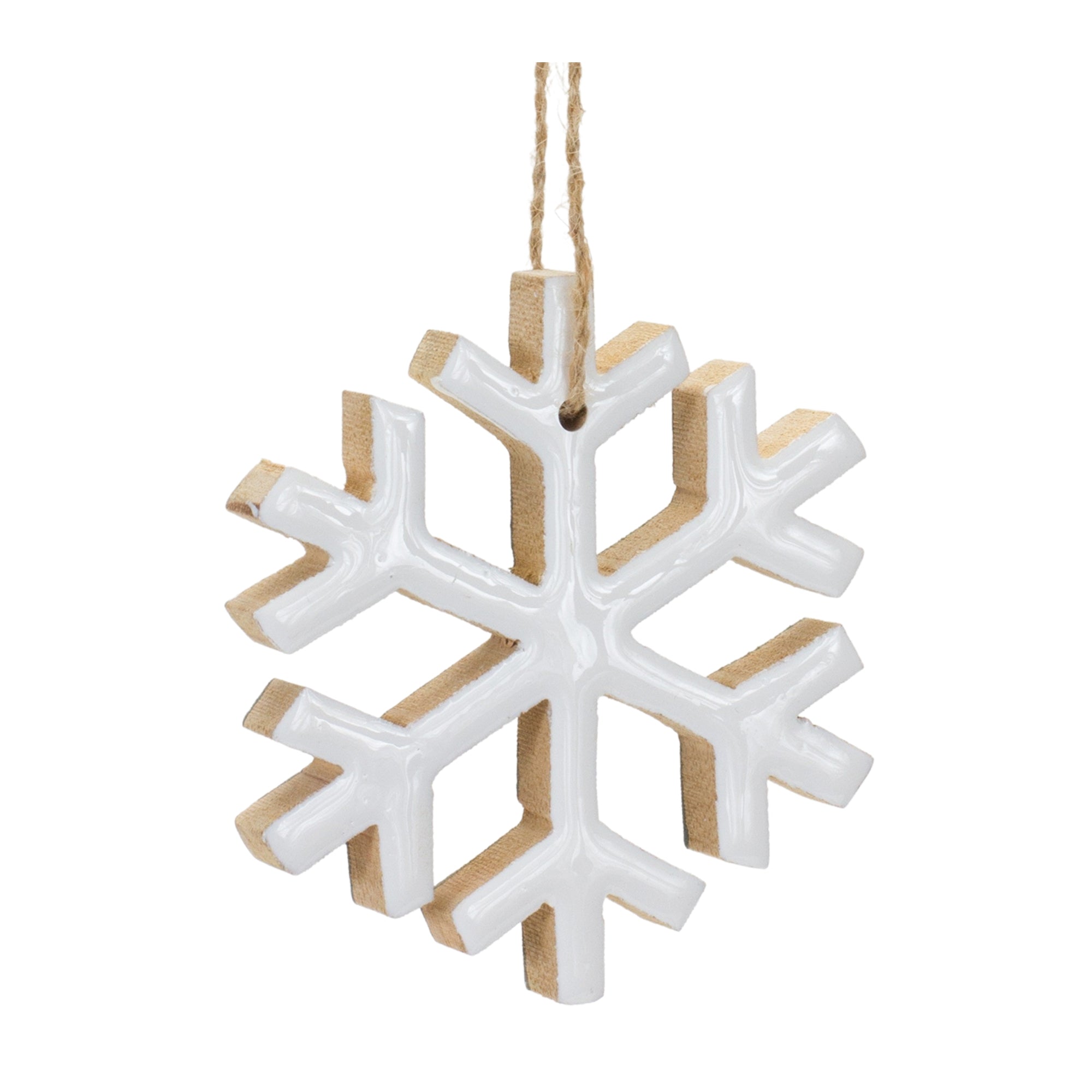 Snowflake Ornament (Set of 12) 4H MDF