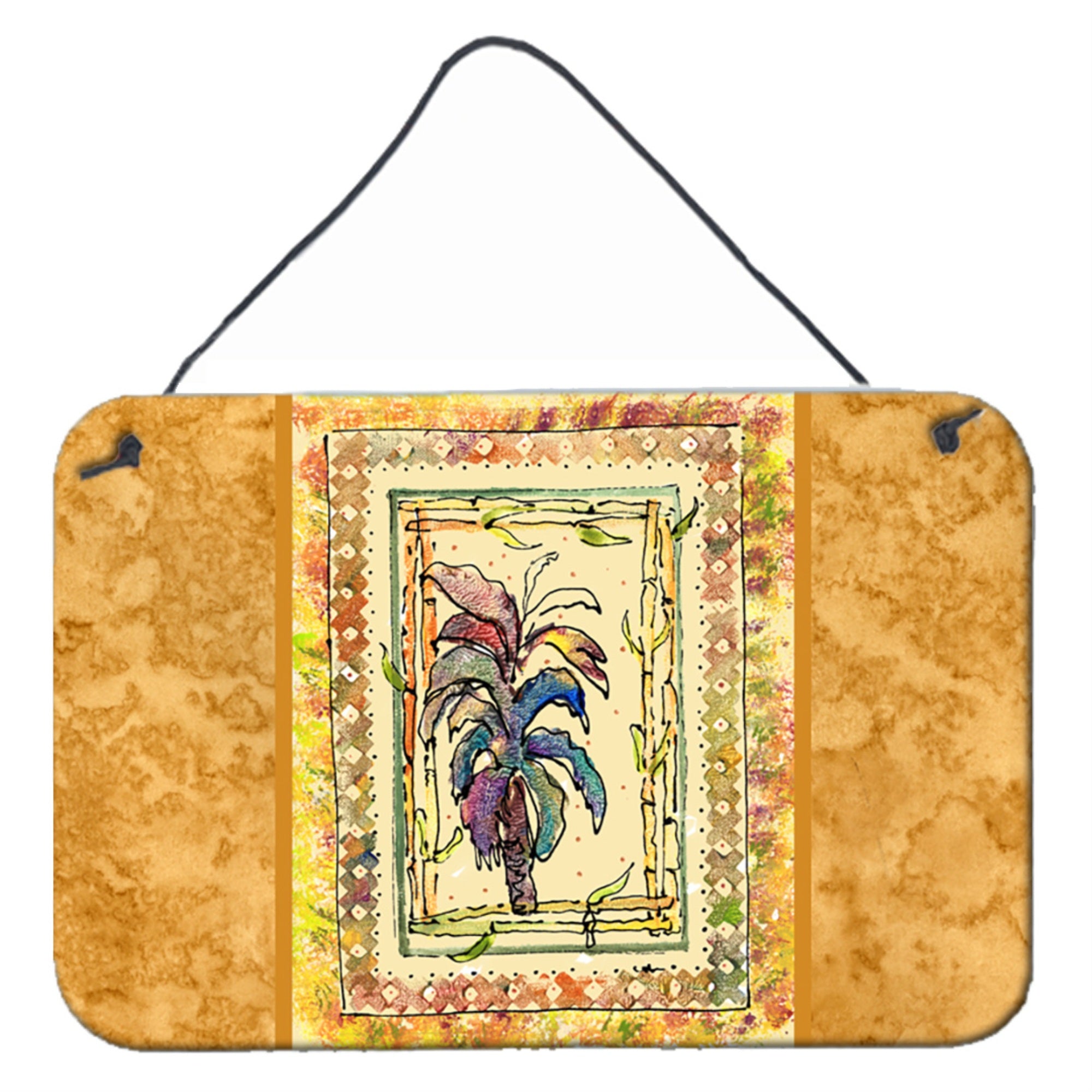 'Caroline'S Treasures 8615Ds812 Palm Tree Aluminum Metal Wall Or Door Hanging Prints, 8 X 12''''''