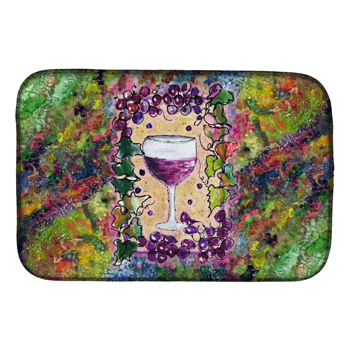 'Caroline'S Treasures 8616Ddm Dish Drying Mat, 14'''' X 21'''', Multicolor''