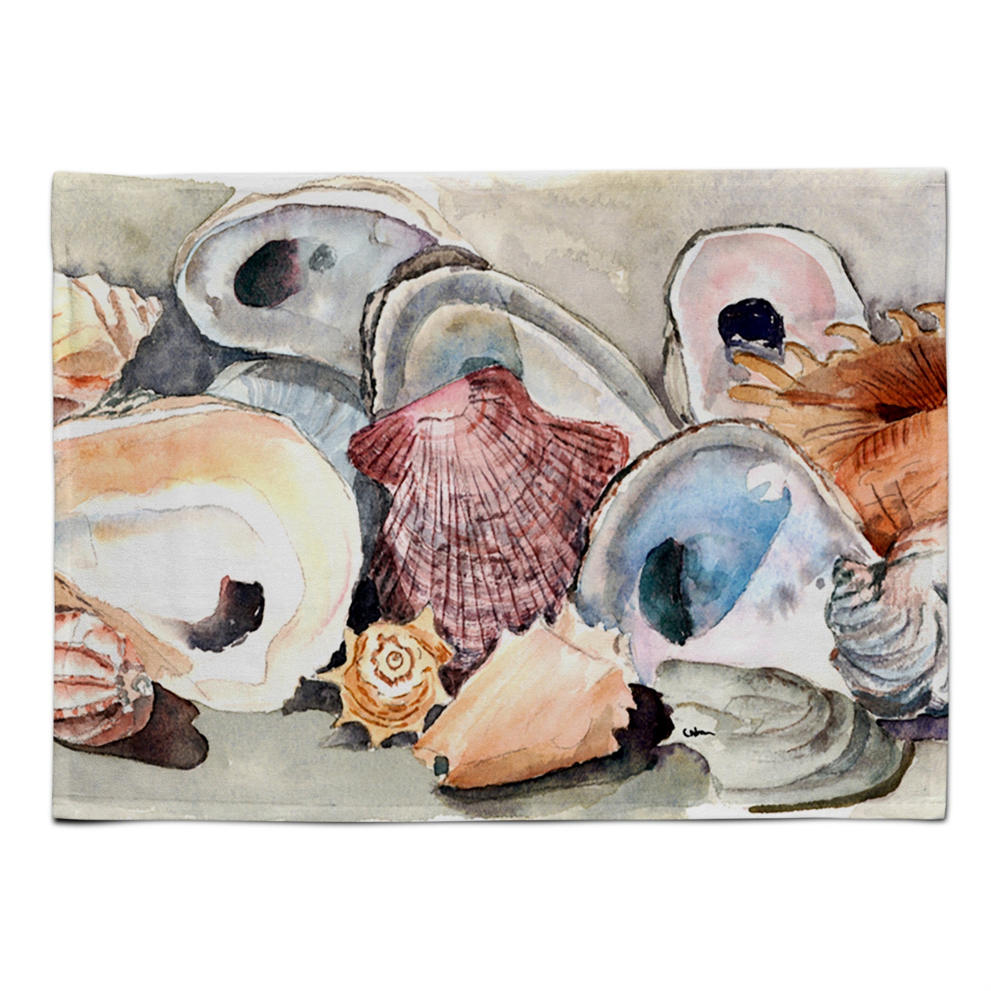 'Caroline'S Treasures 8619Plmt Shell Fabric Placemat, Multicolor''