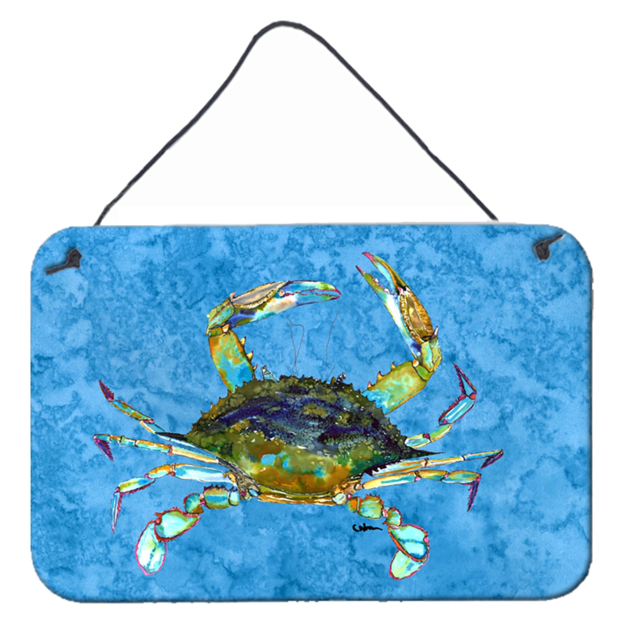 'Caroline'S Treasures 8656Ds812 Crab Aluminum Metal Wall Or Door Hanging Prints, 8 X 12''''''