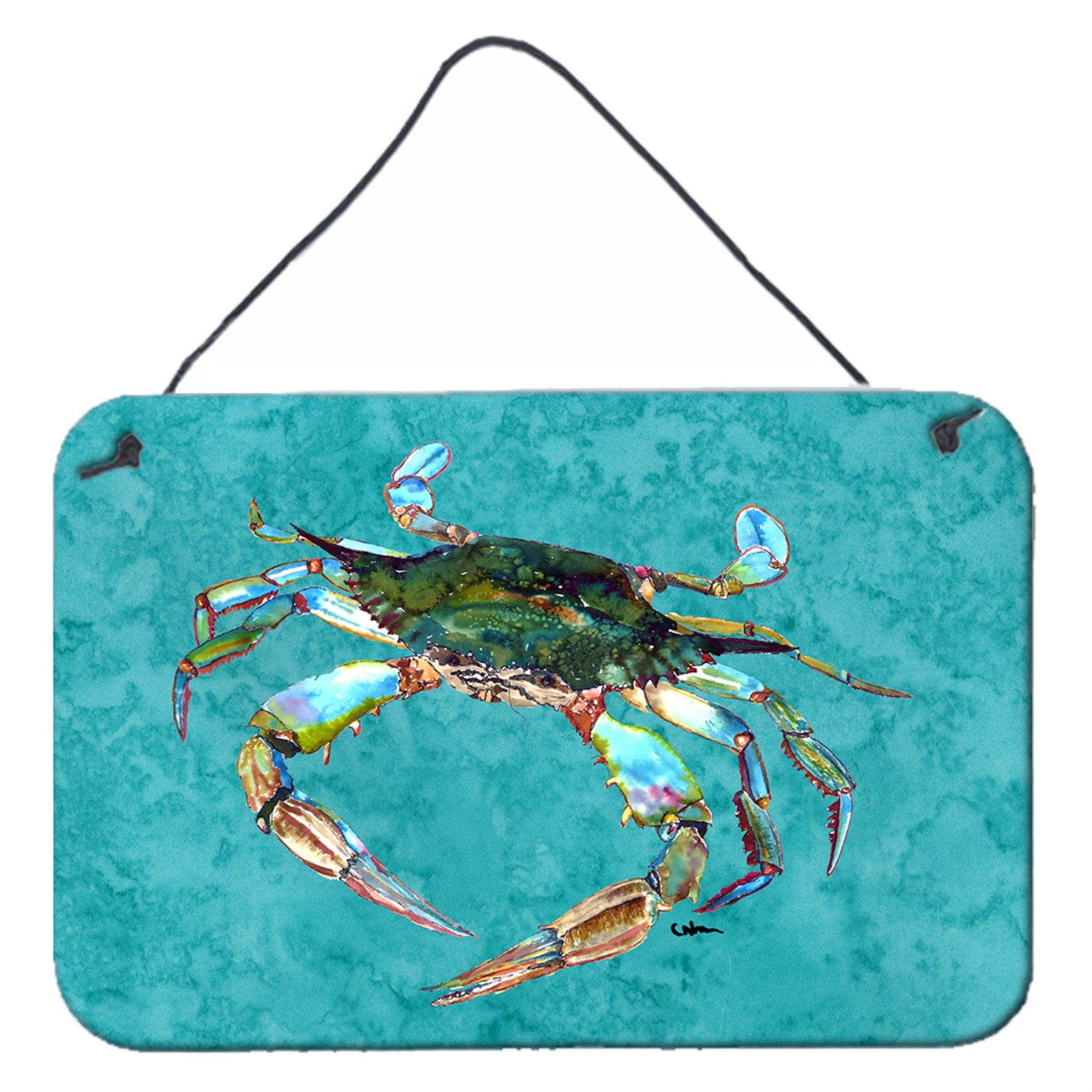 'Caroline'S Treasures 8657Ds812 Crab Aluminum Metal Wall Or Door Hanging Prints, 8 X 12''''''