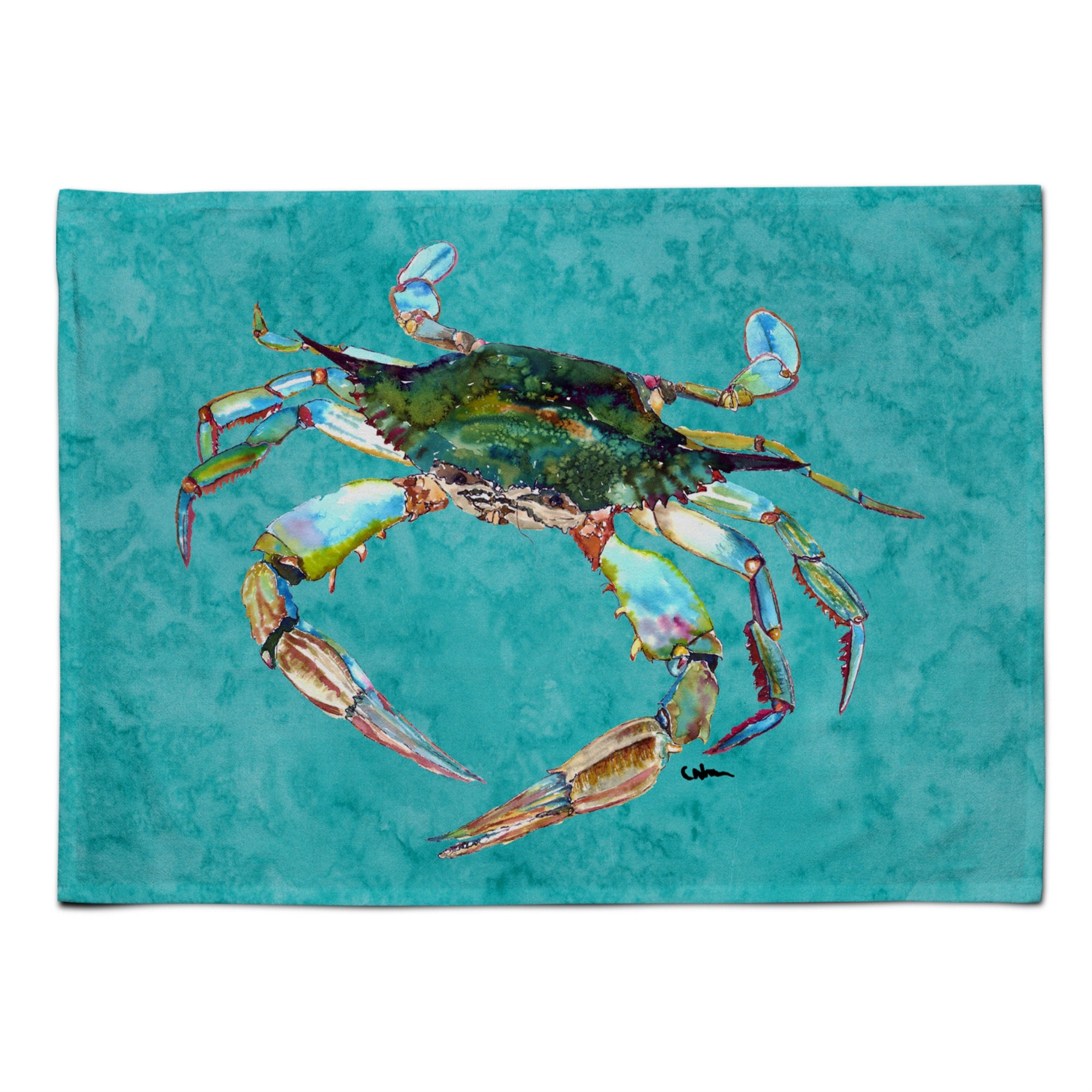 'Caroline'S Treasures 8657Plmt Crab Fabric Placemat, Multicolor''