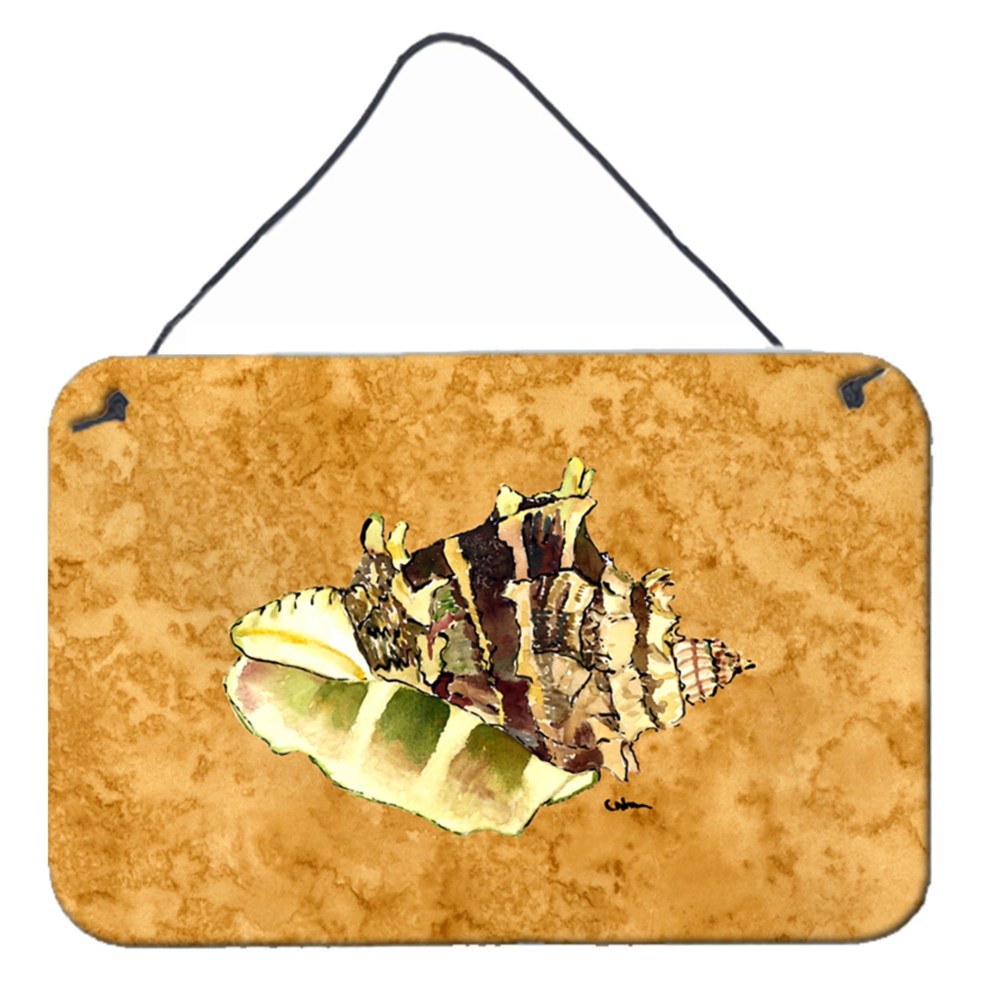 'Caroline'S Treasures Shell Aluminum Metal Wall Or Door Hanging Prints, 8 X 12''''''