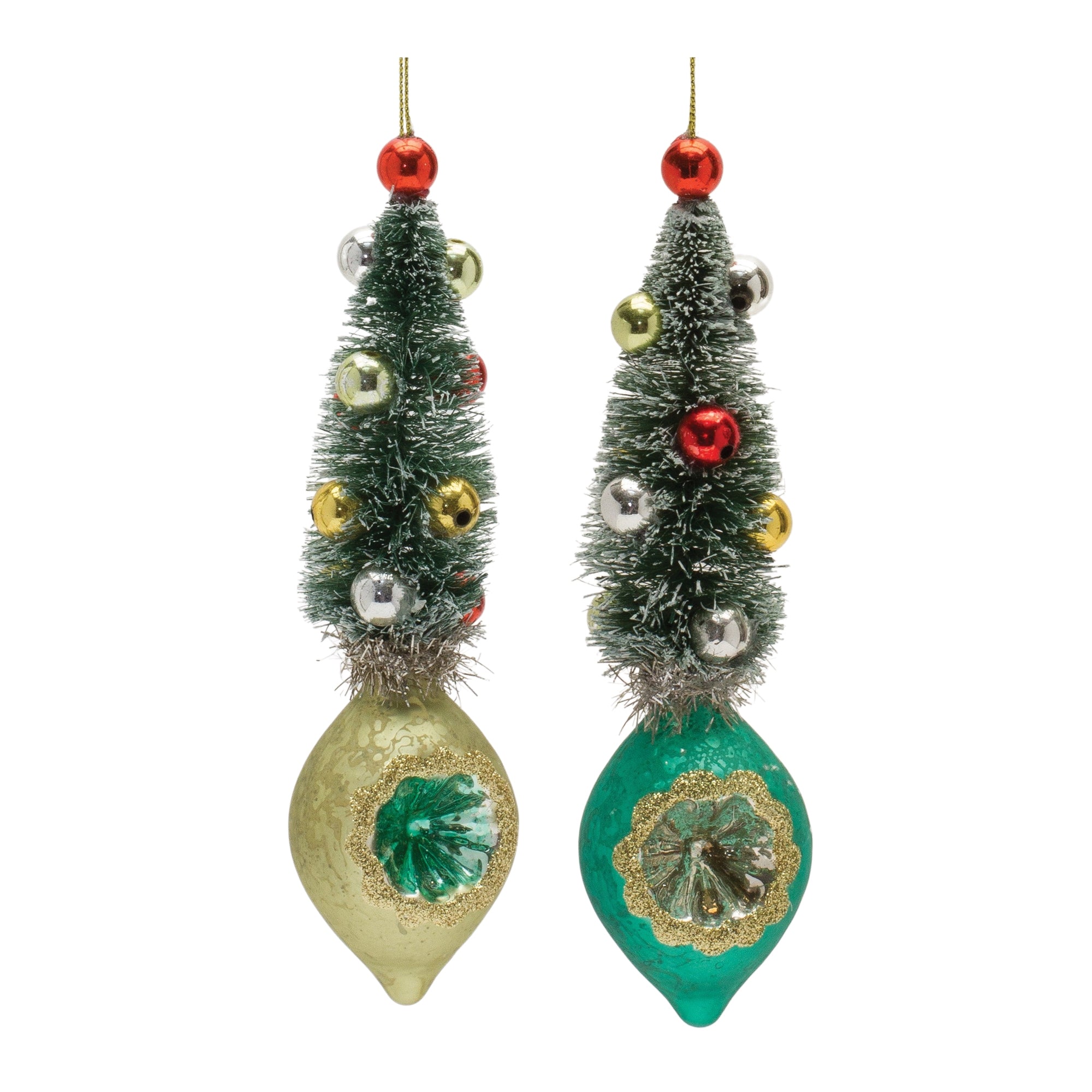Reflector w/Tree (Set of 12) 6.5H Glass