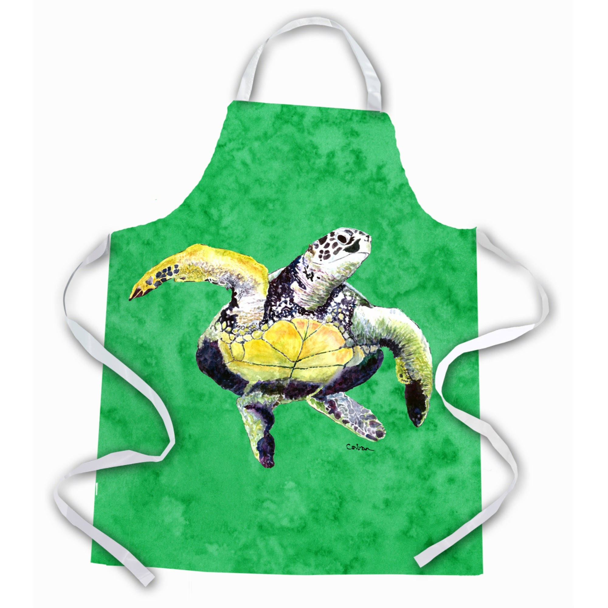 'Caroline'S Treasures 8671Apron Turtle Dancing Apron, Large, Multicolor''