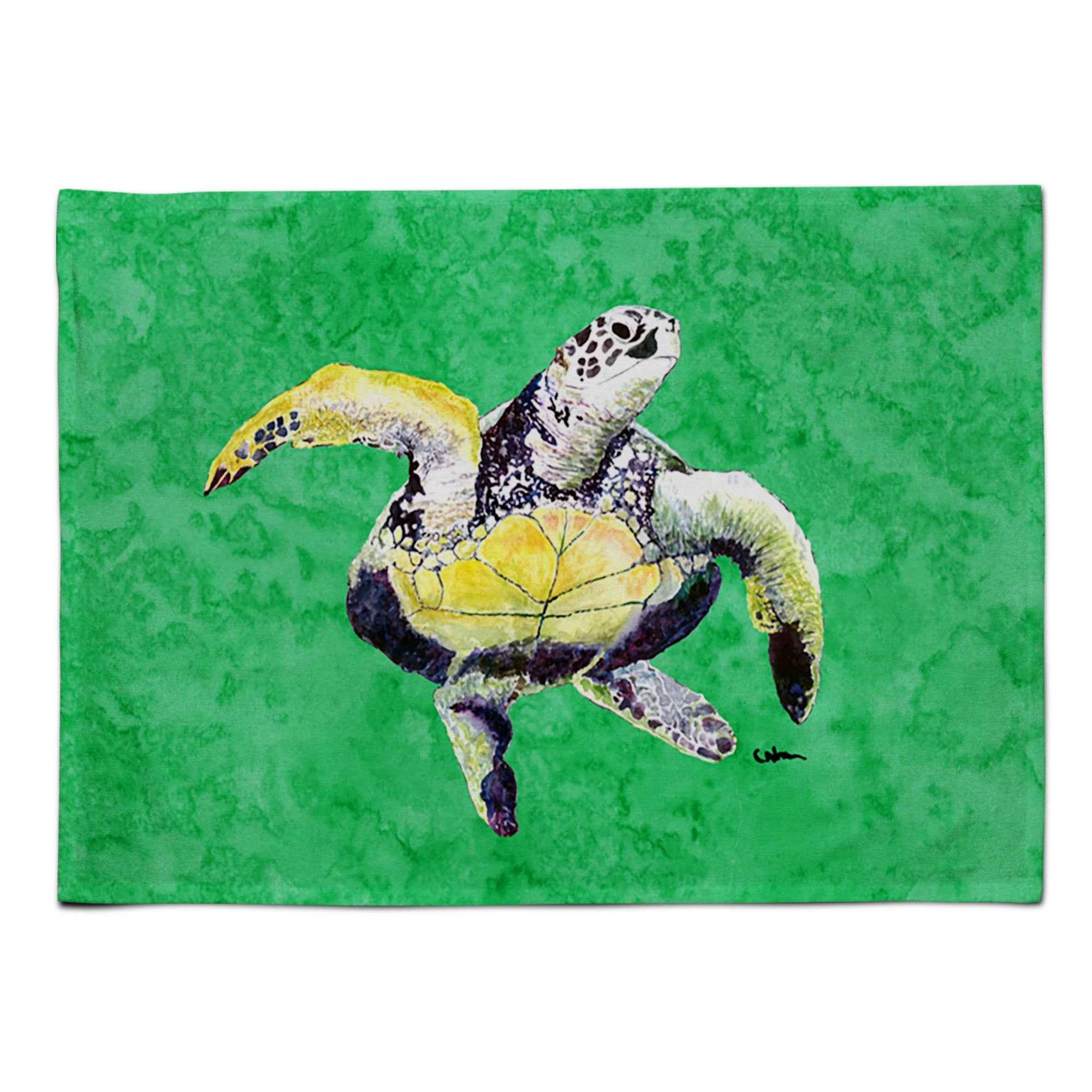 'Caroline'S Treasures 8671Plmt Turtle Dancing Fabric Placemat, Multicolor''