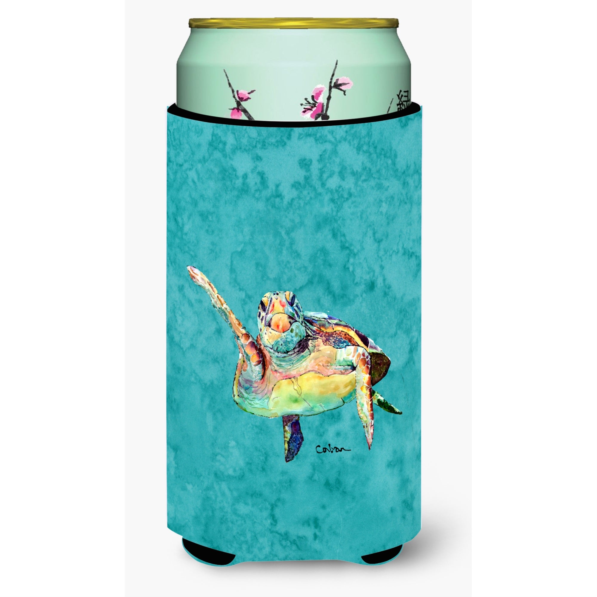 Turtle  Hi Five  Tall Boy Beverage Insulator Beverage Insulator Hugger