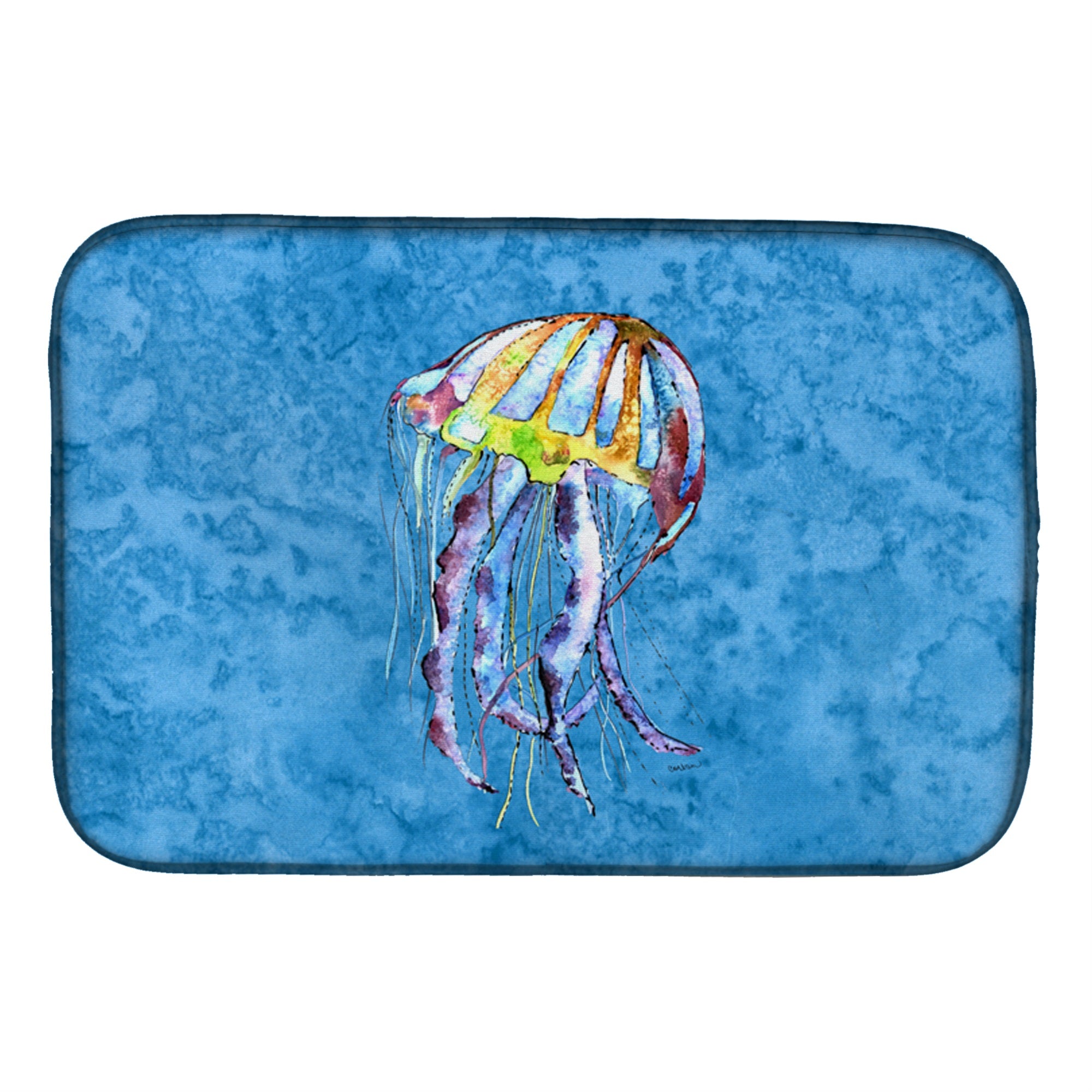 'Caroline'S Treasures Jellyfish Dish Drying Mat, 14 X 21, Multicolor''