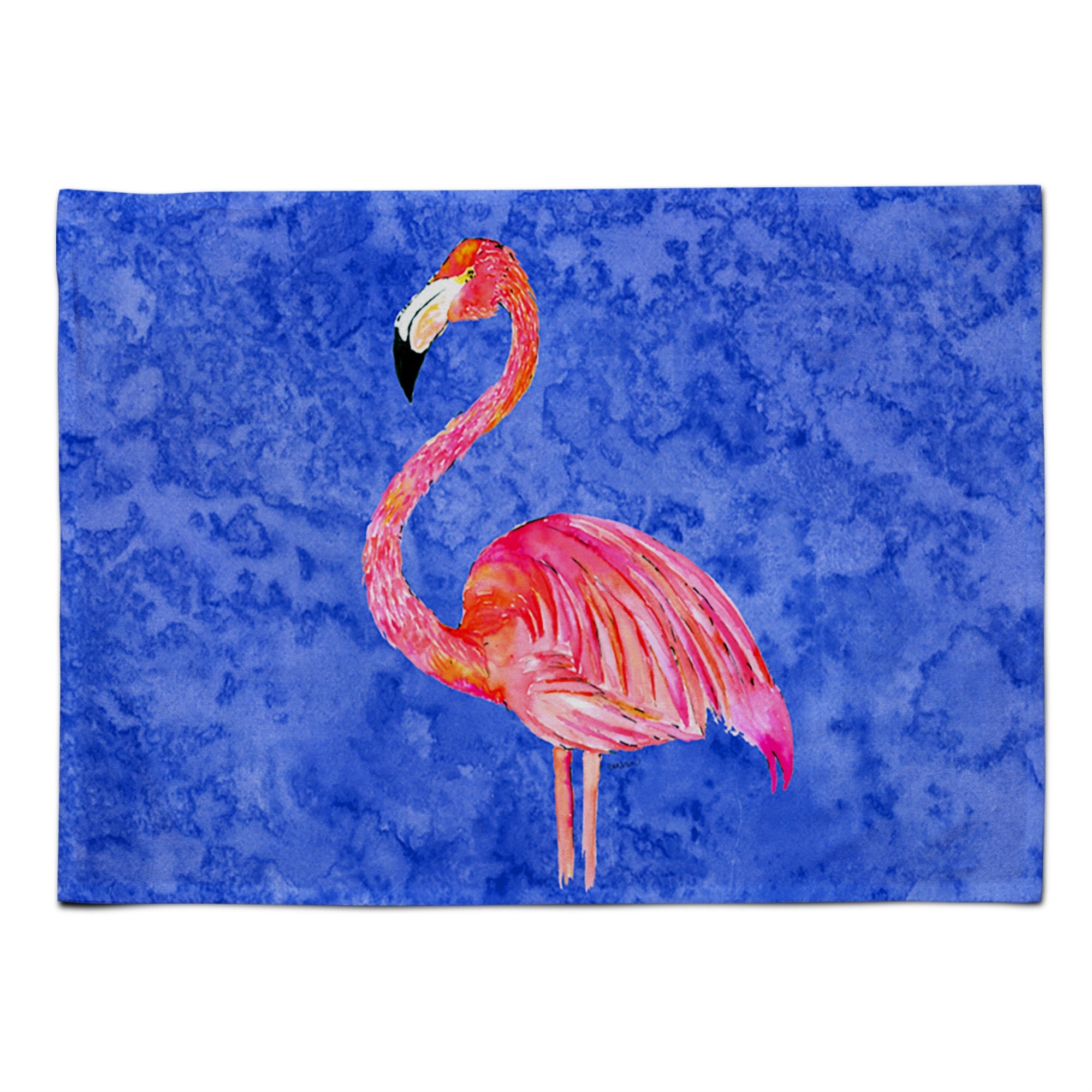 'Caroline'S Treasures 8685Plmt Flamingo Fabric Placemat, Multicolor''