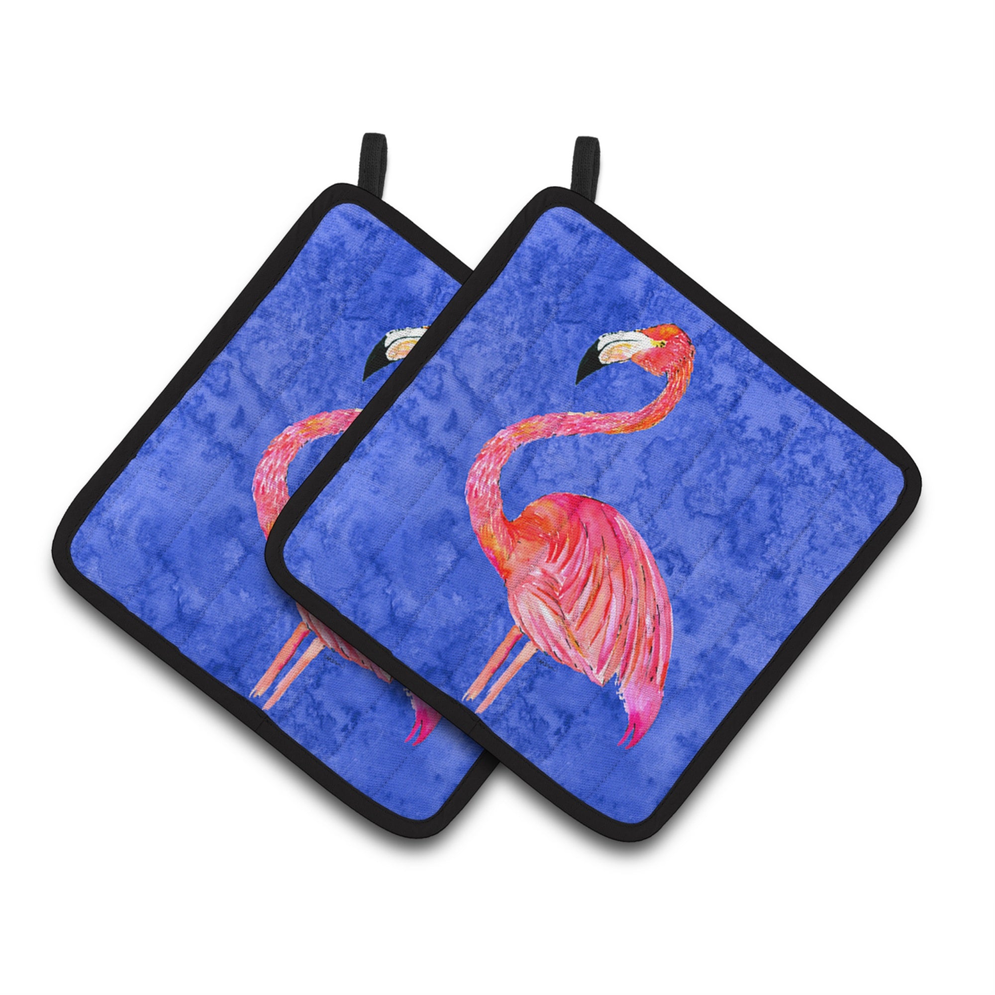 'Caroline'S Treasures Flamingo Pair Of Pot Holders 8685Pthd, 7.5Hx7.5W, Multicolor''