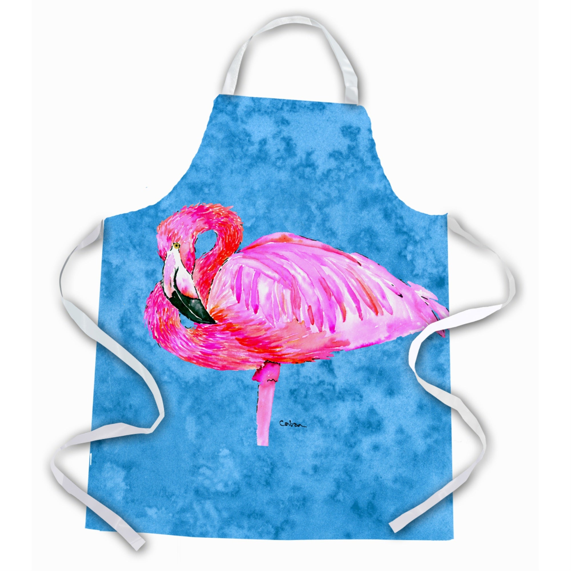 'Caroline'S Treasures 8686Apron Flamingo Apron, Large, Multicolor''