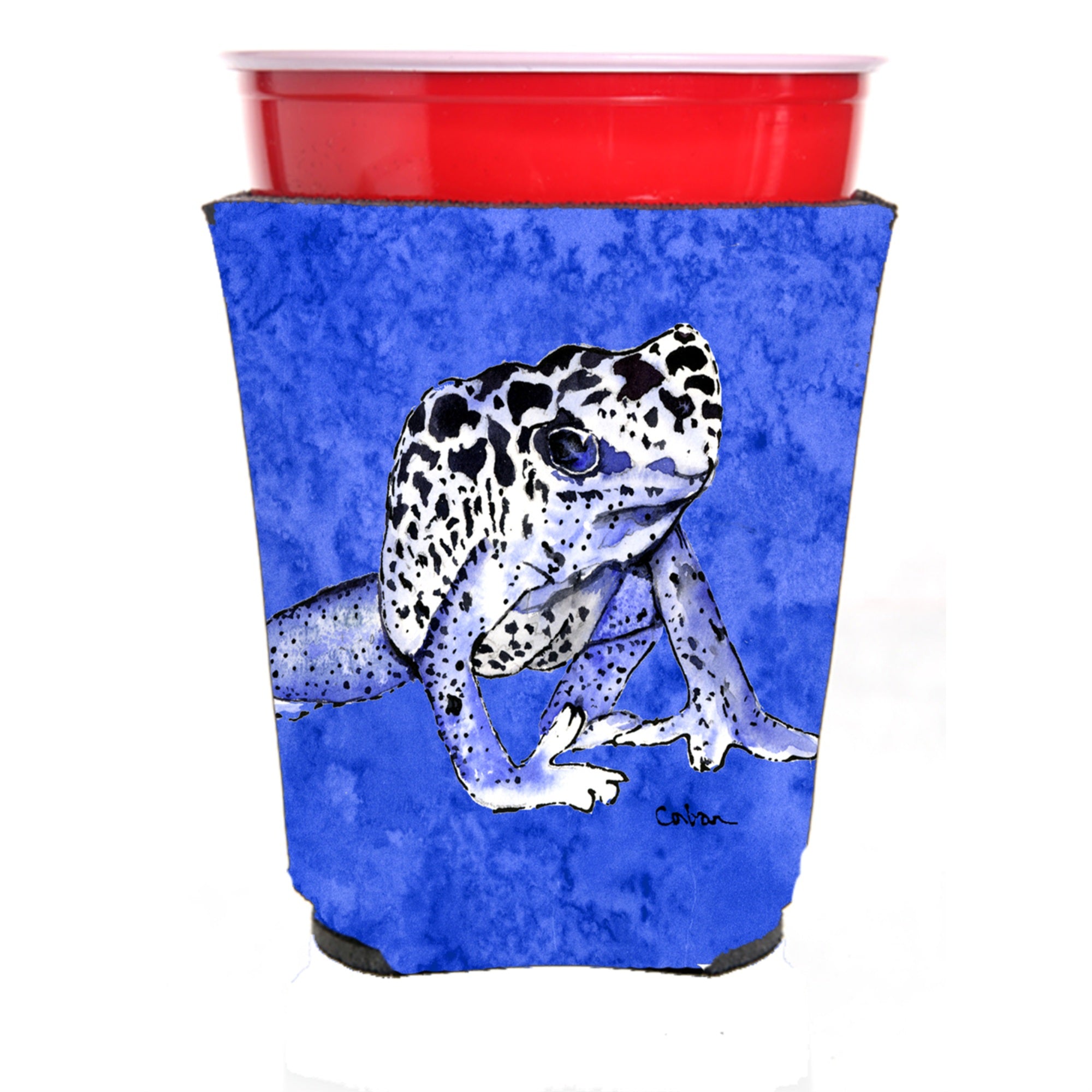 Frog  Red Solo Cup Beverage Insulator Hugger