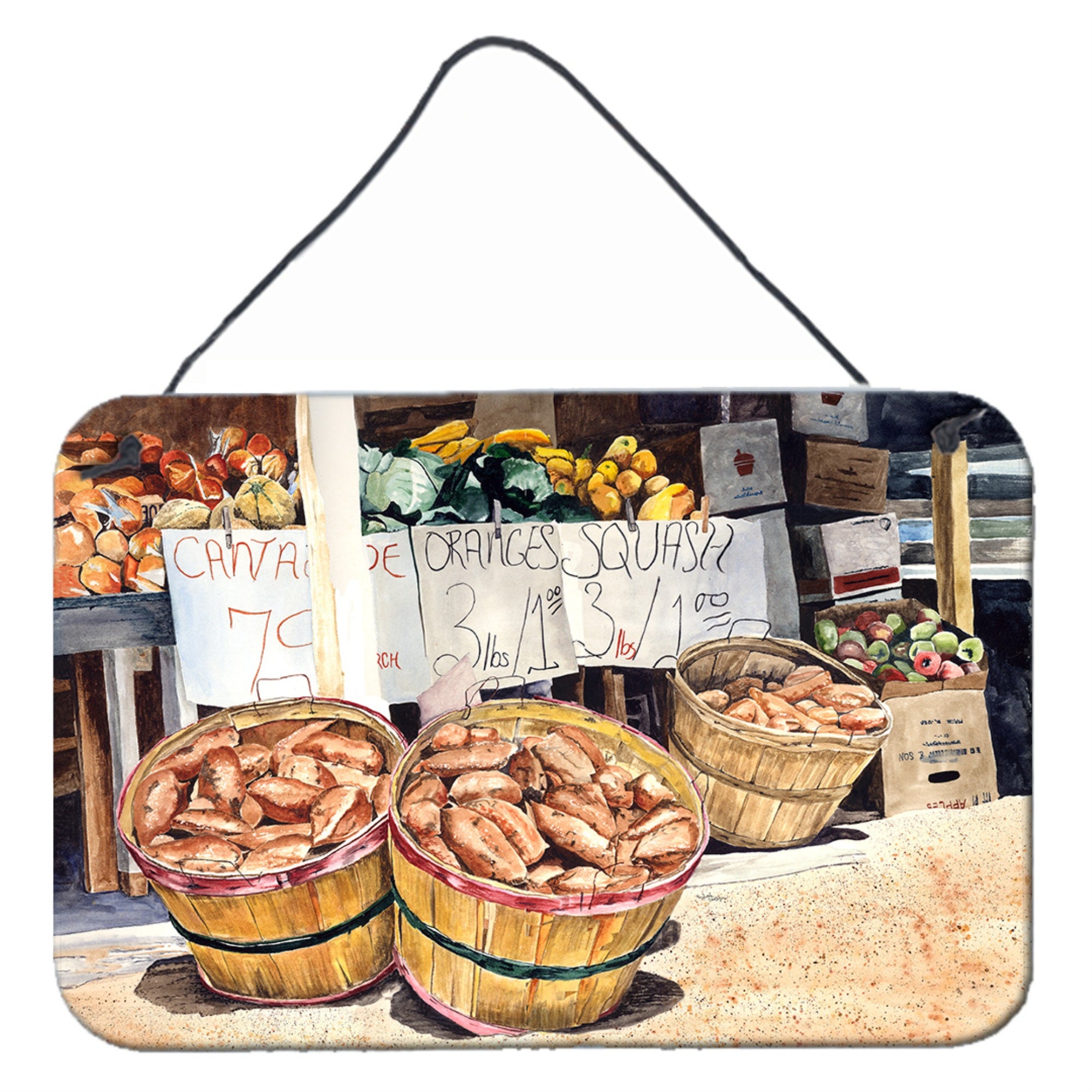 'Caroline'S Treasures 8699Ds812 Crawfish With Spices And Corn Wall Or Door Hanging Prints, 8 X 12'''', Multicolor''