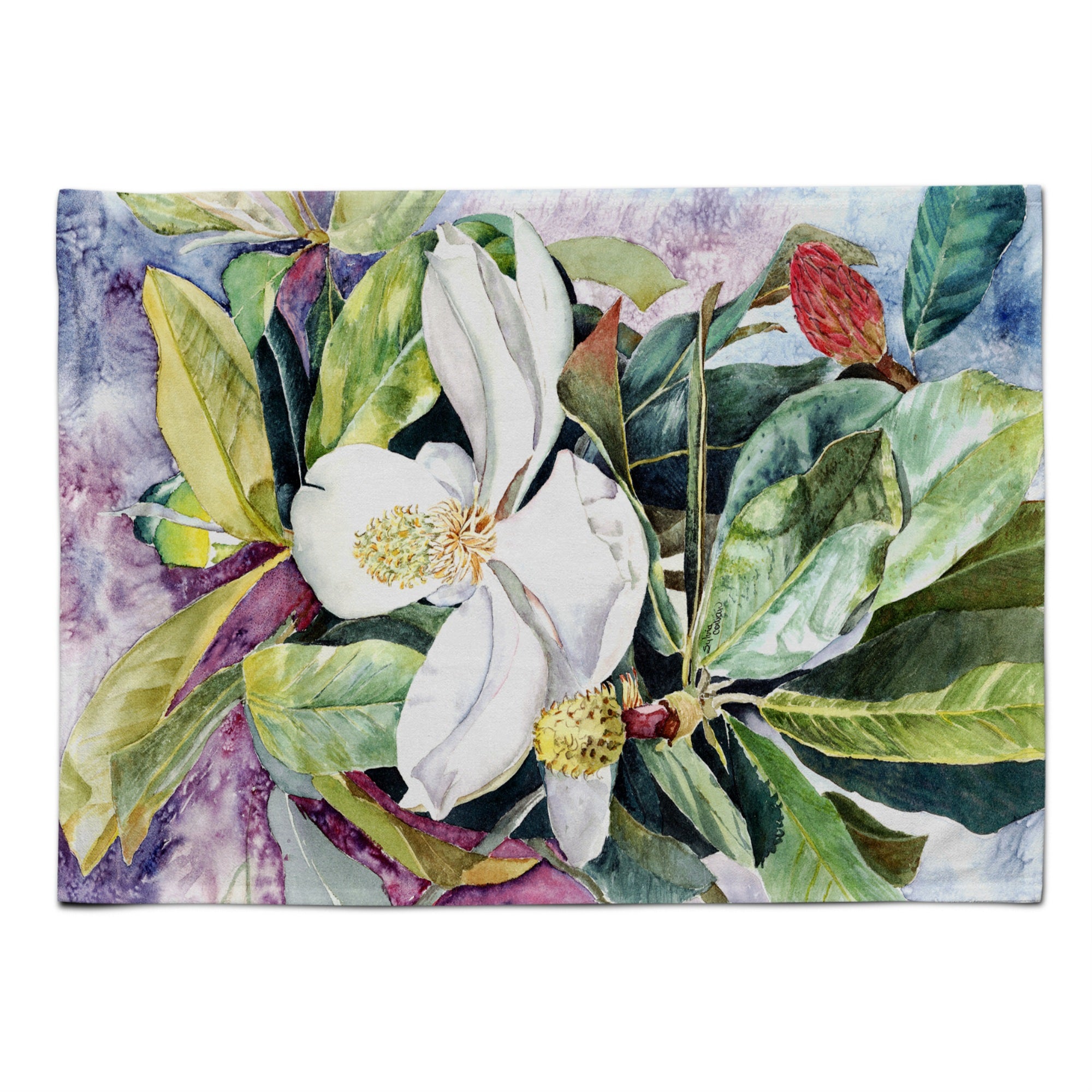 'Caroline'S Treasures 8700Plmt Magnolia Fabric Placemat, Multicolor''