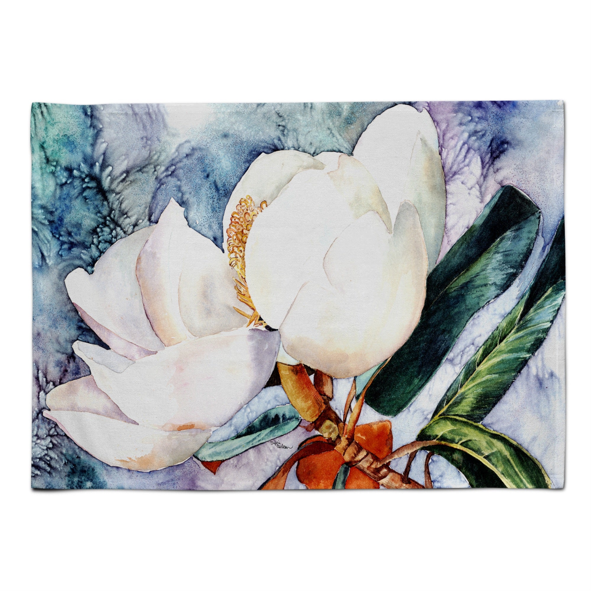 'Caroline'S Treasures 8701Plmt Magnolia Fabric Placemat, Multicolor''