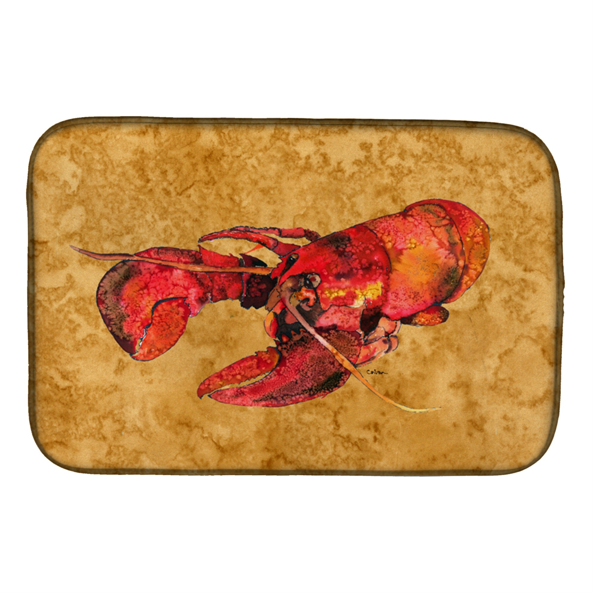 'Caroline'S Treasures Lobster Dish Drying Mat, 14 X 21, Multicolor''