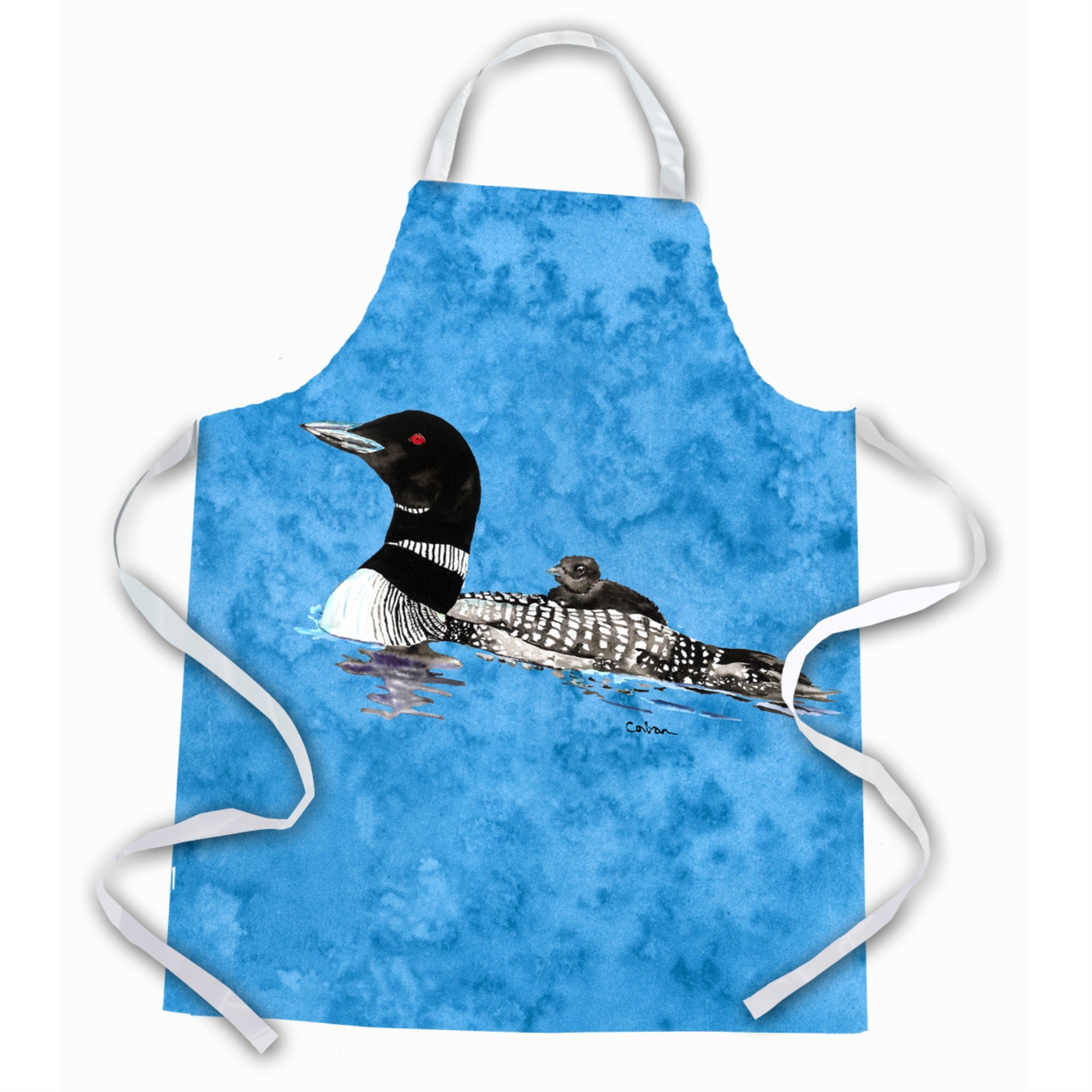 'Caroline'S Treasures 8718Apron Momma And Baby Loon Apron, Large, Multicolor''