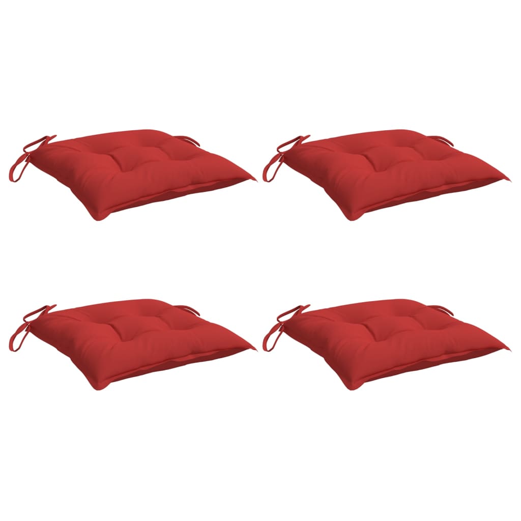 Vidaxl Chair Cushions 4 Pcs 15.7''X15.7''X2.8'' Red