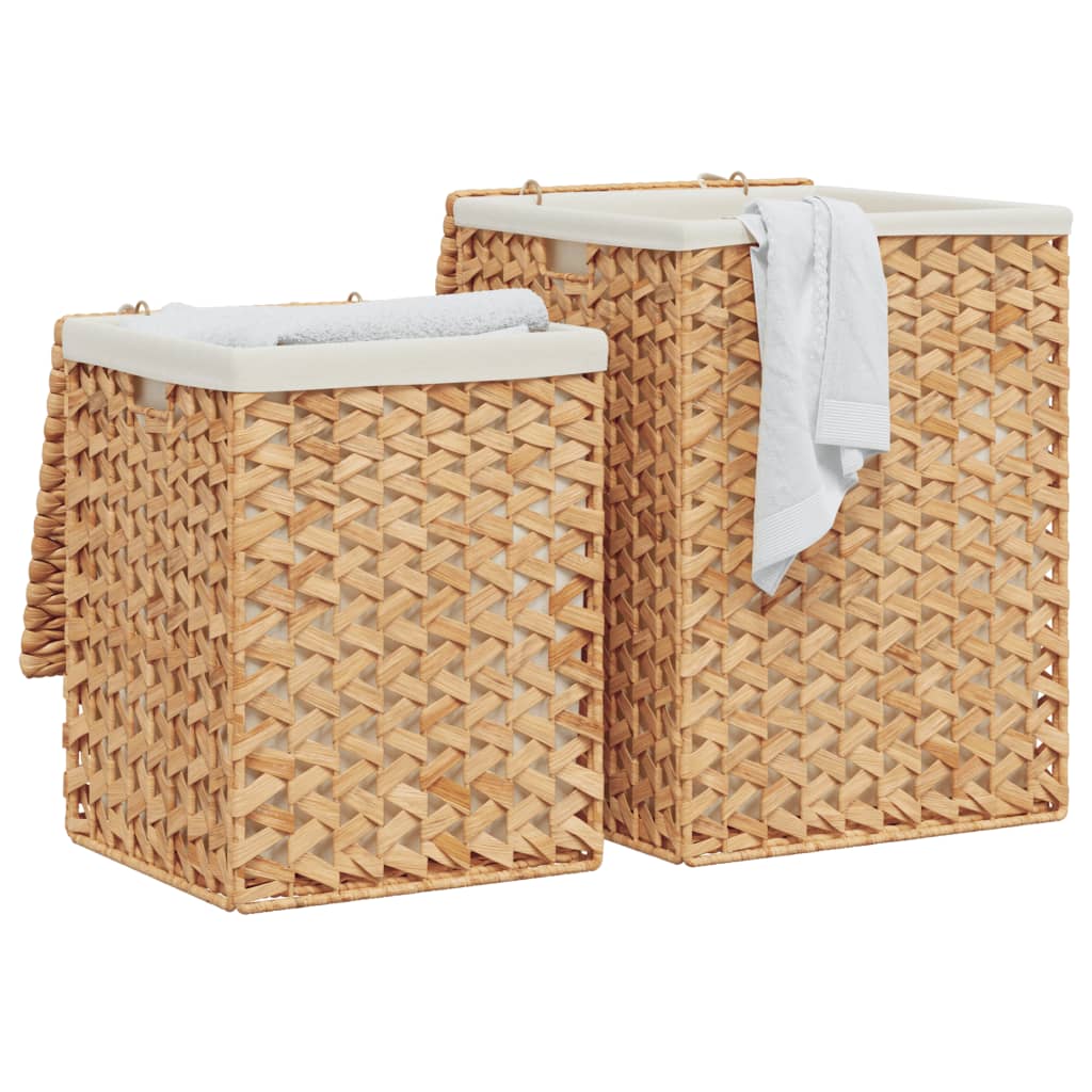 Vidaxl Laundry Baskets 2 Pcs Water Hyacinth