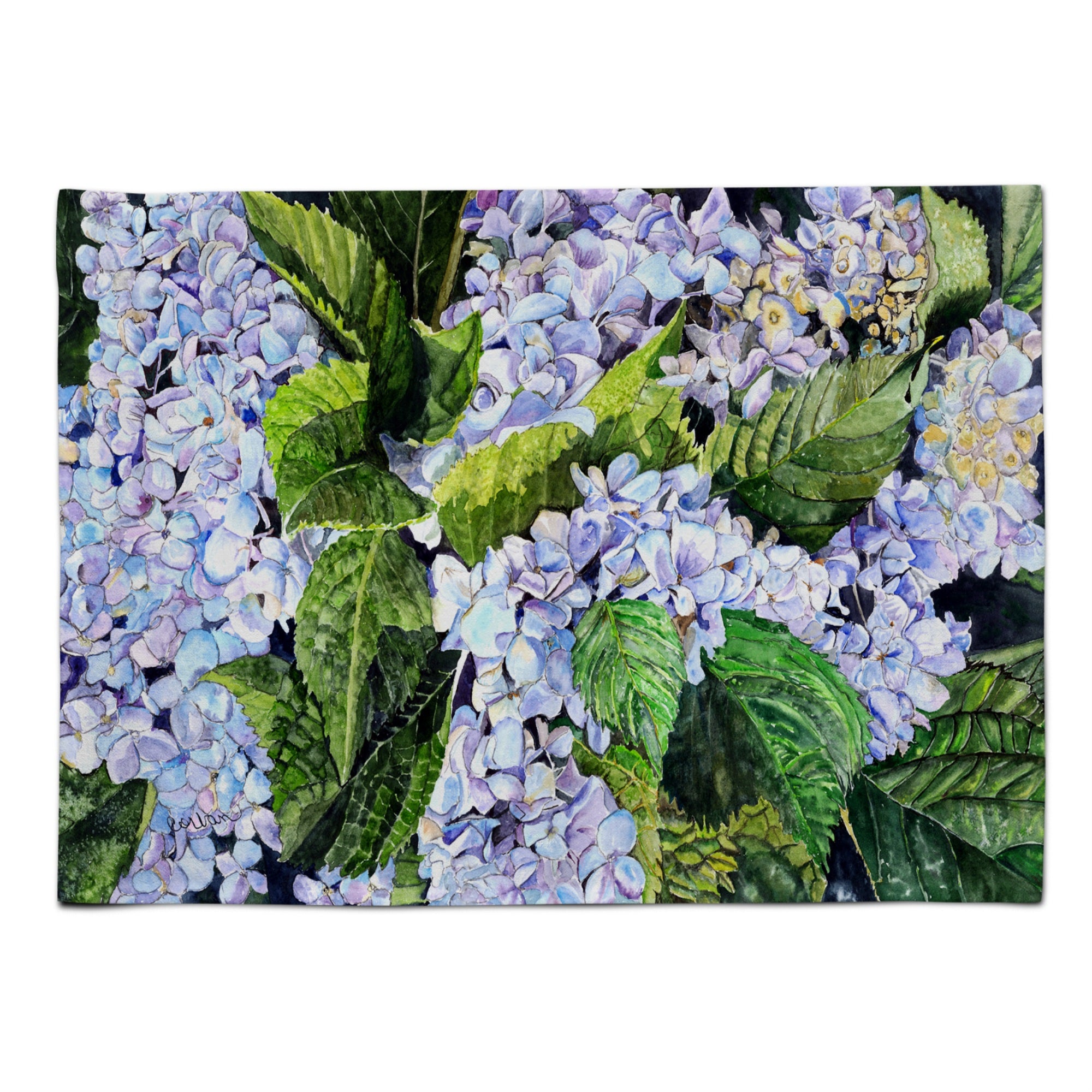 'Caroline'S Treasures 8730Plmt Hydrangea Fabric Placemat, Multicolor''