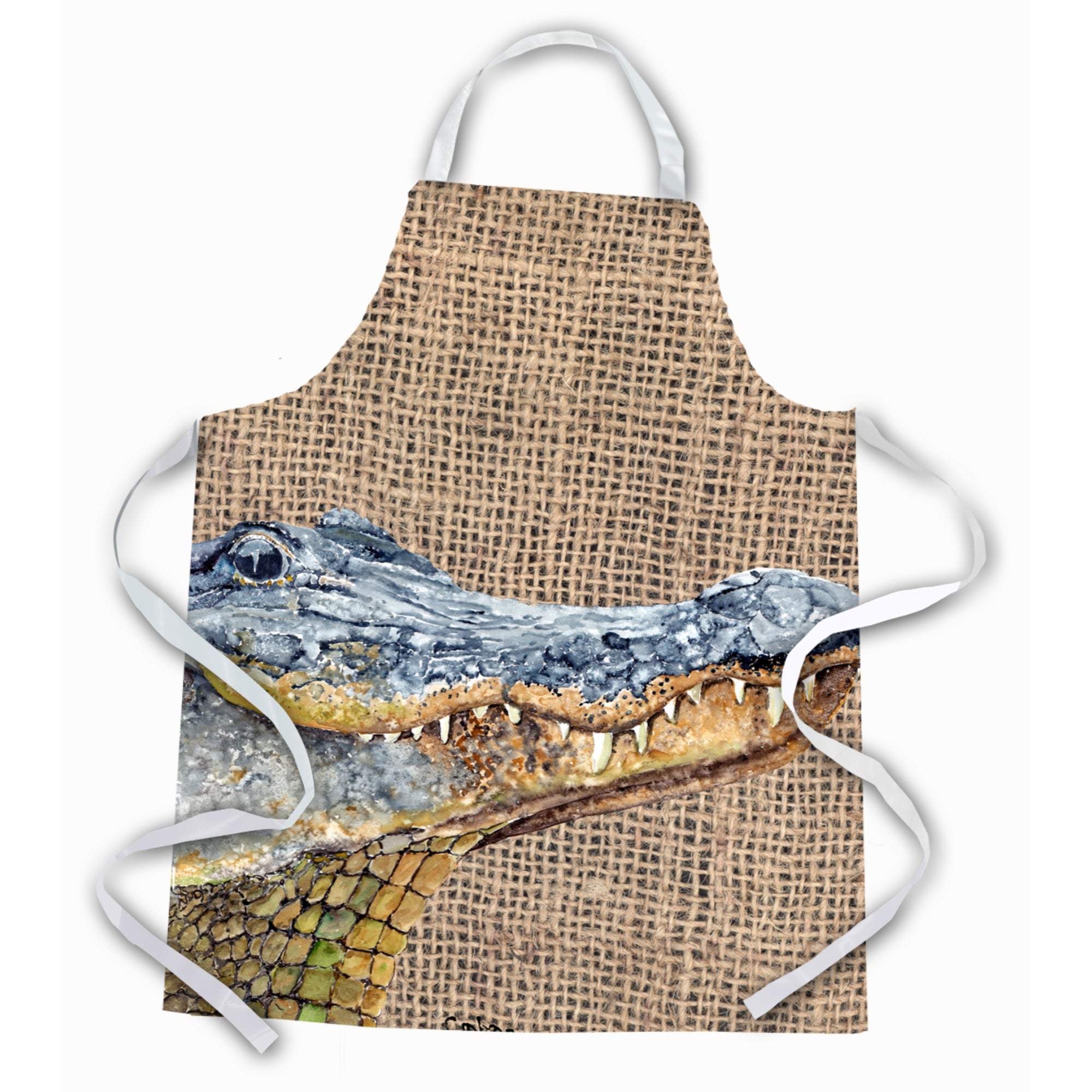 'Caroline'S Treasures 8733Apron Alligator Apron, Large, Multicolor''
