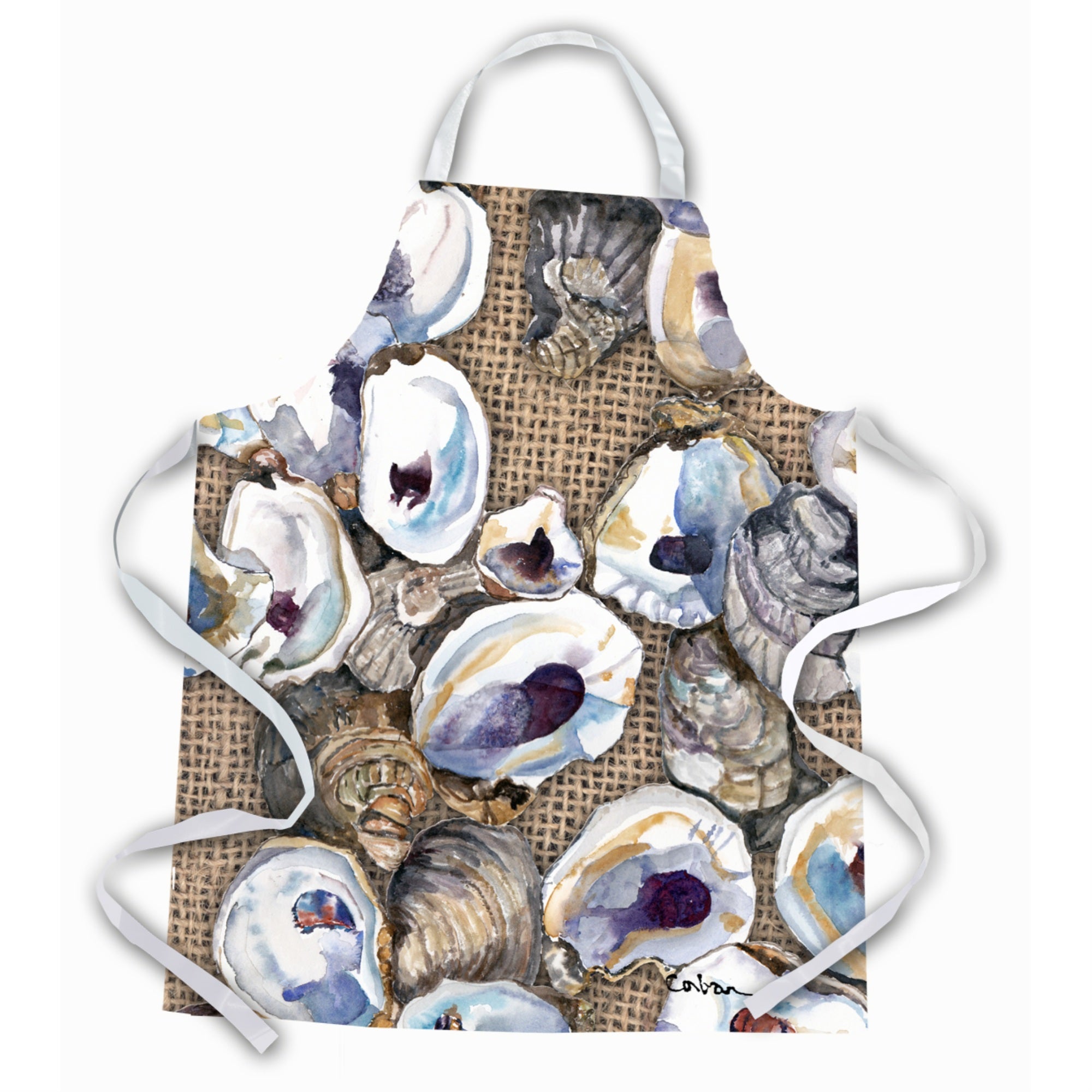 'Caroline'S Treasures 8734Apron Oyster Apron, Large, Multicolor''