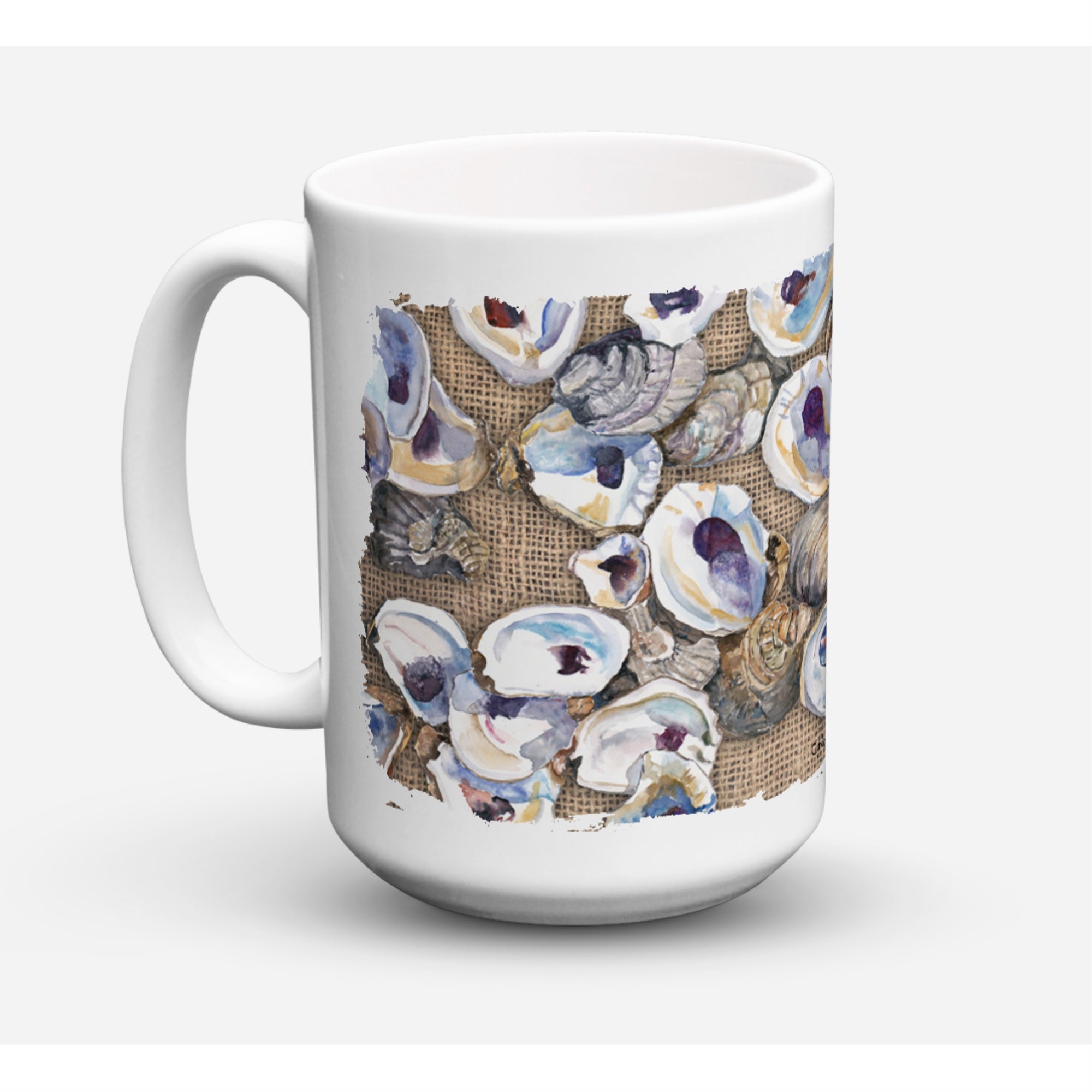 Carolines Treasures 8734CM15 Oyster Dishwasher Safe Microwavable Ceramic Coffee Mug 15 oz Multicolor