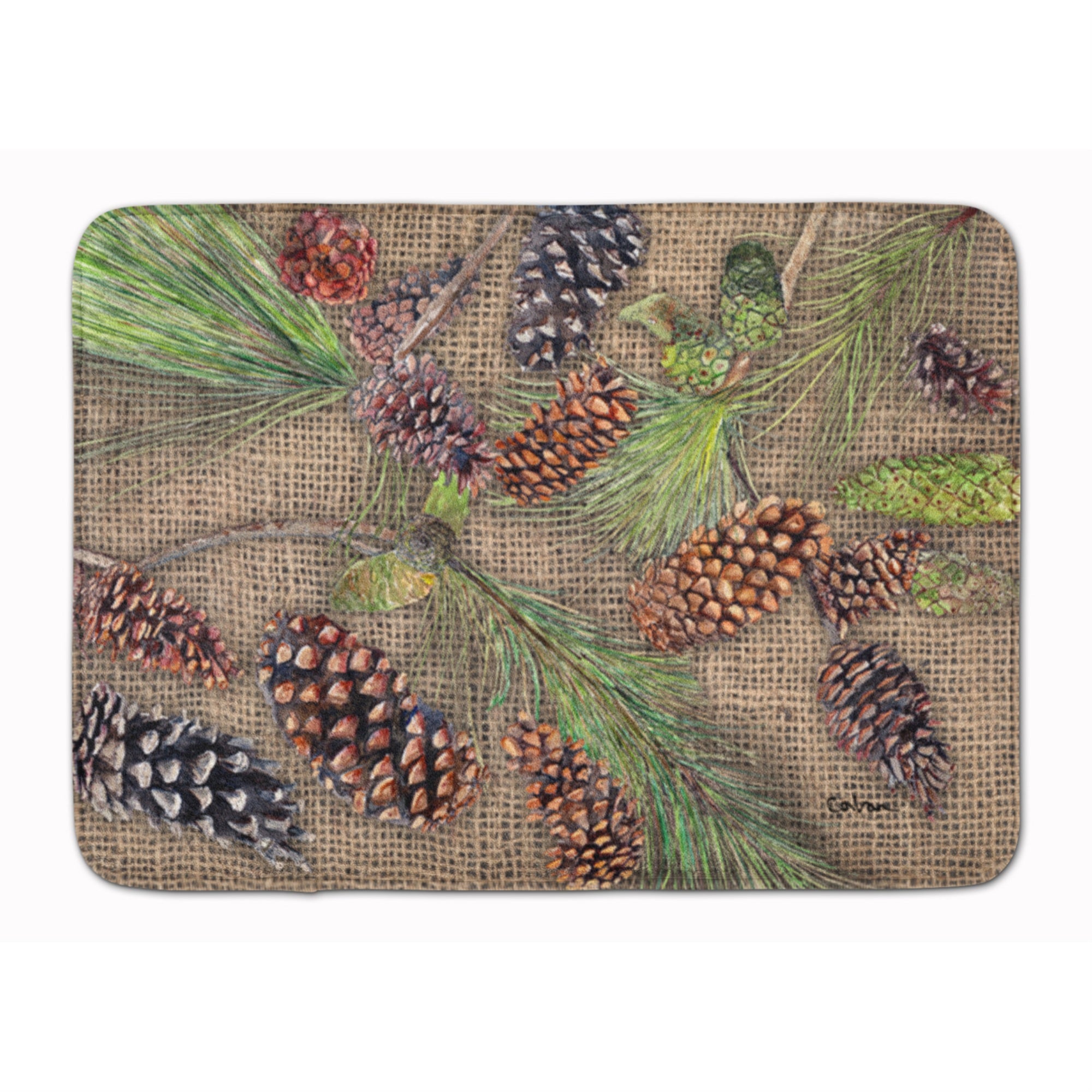 'Caroline'S Treasures Pine Cones Floor Mat, 19'''' X 27'''', Multicolor''