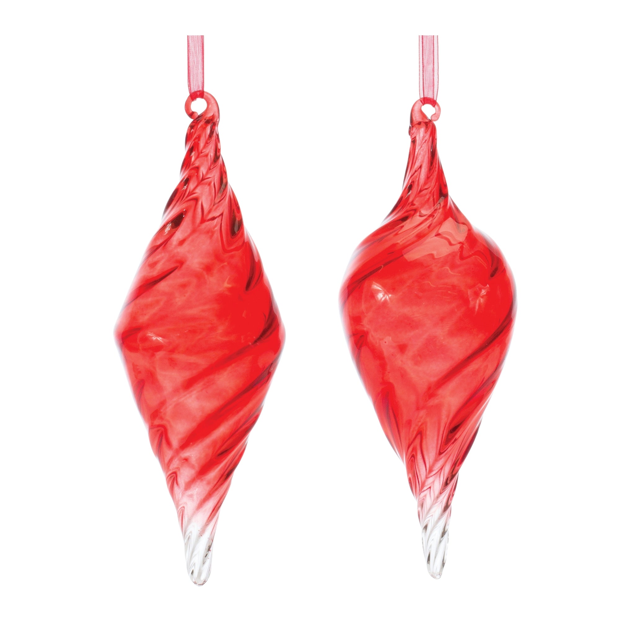 Ornament (Set of 12) 7.25H Glass