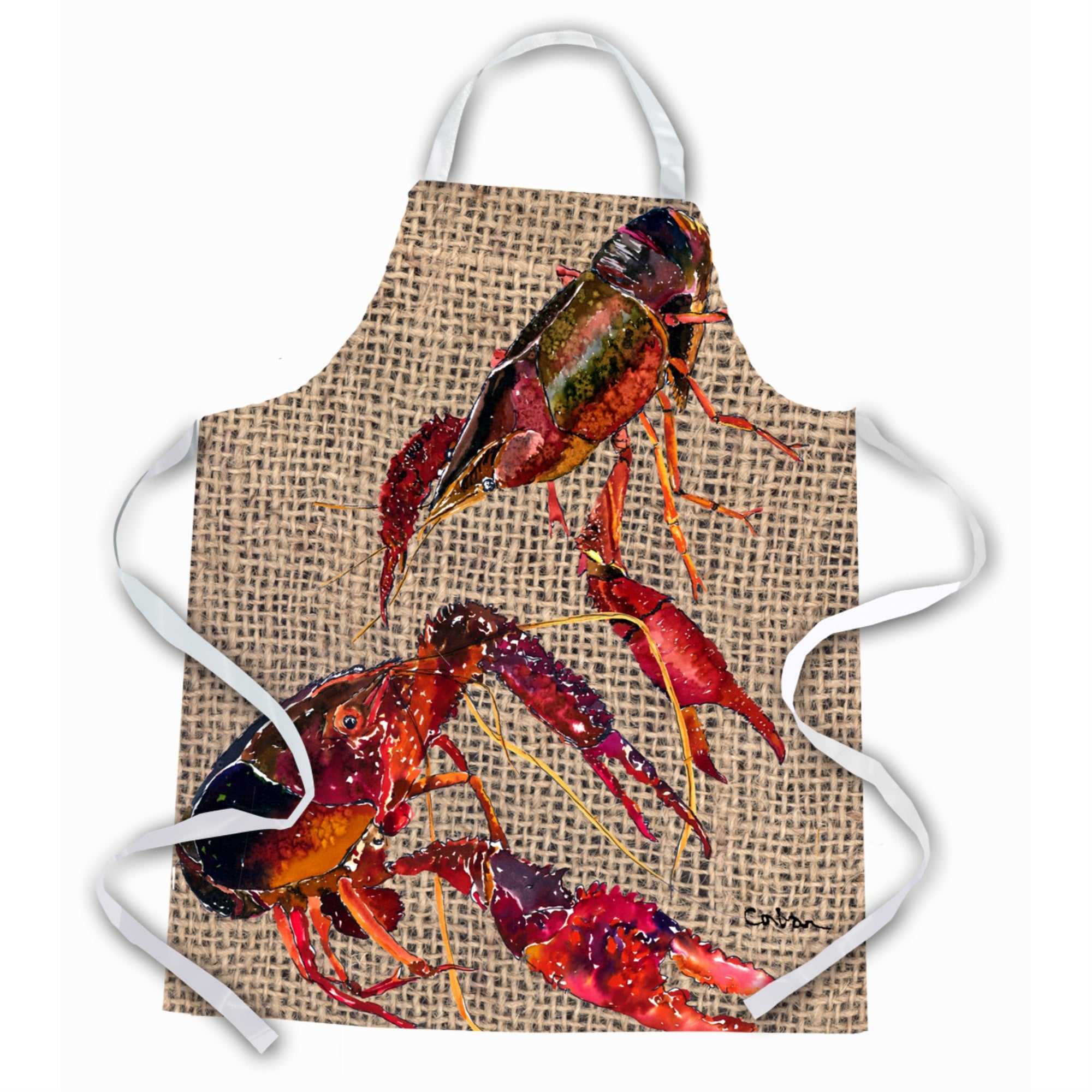 'Caroline'S Treasures 8739Apron Crawfish Apron, Large, Multicolor''