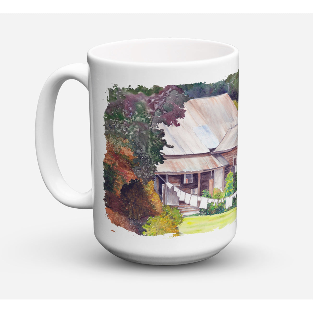 'Caroline's Treasures 8741CM15 Wash Day Dishwasher Safe Microwavable Ceramic Coffee Mug, 15 oz, Multicolor''