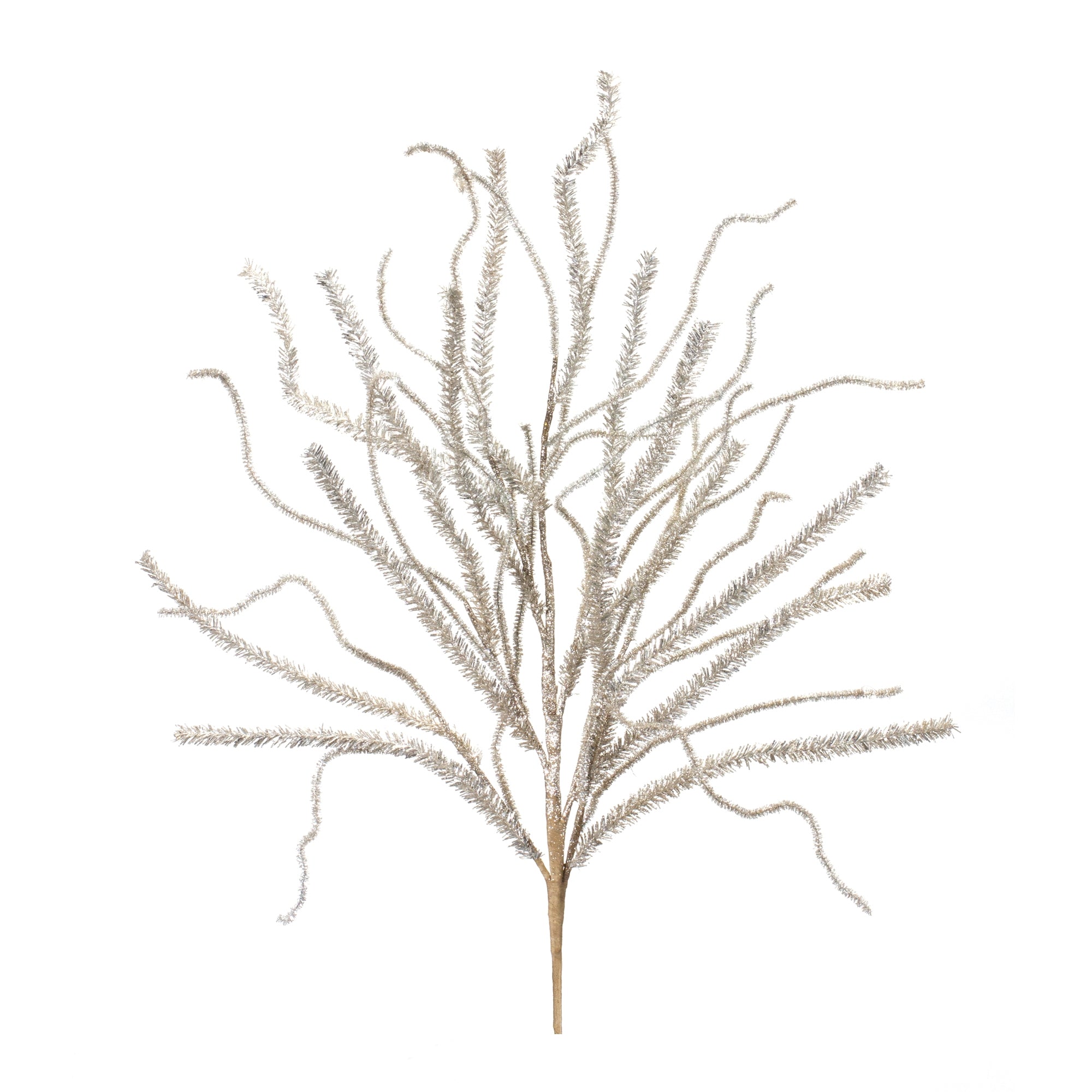 Glitter Pine Branch (Set of 2) 30H Plastic