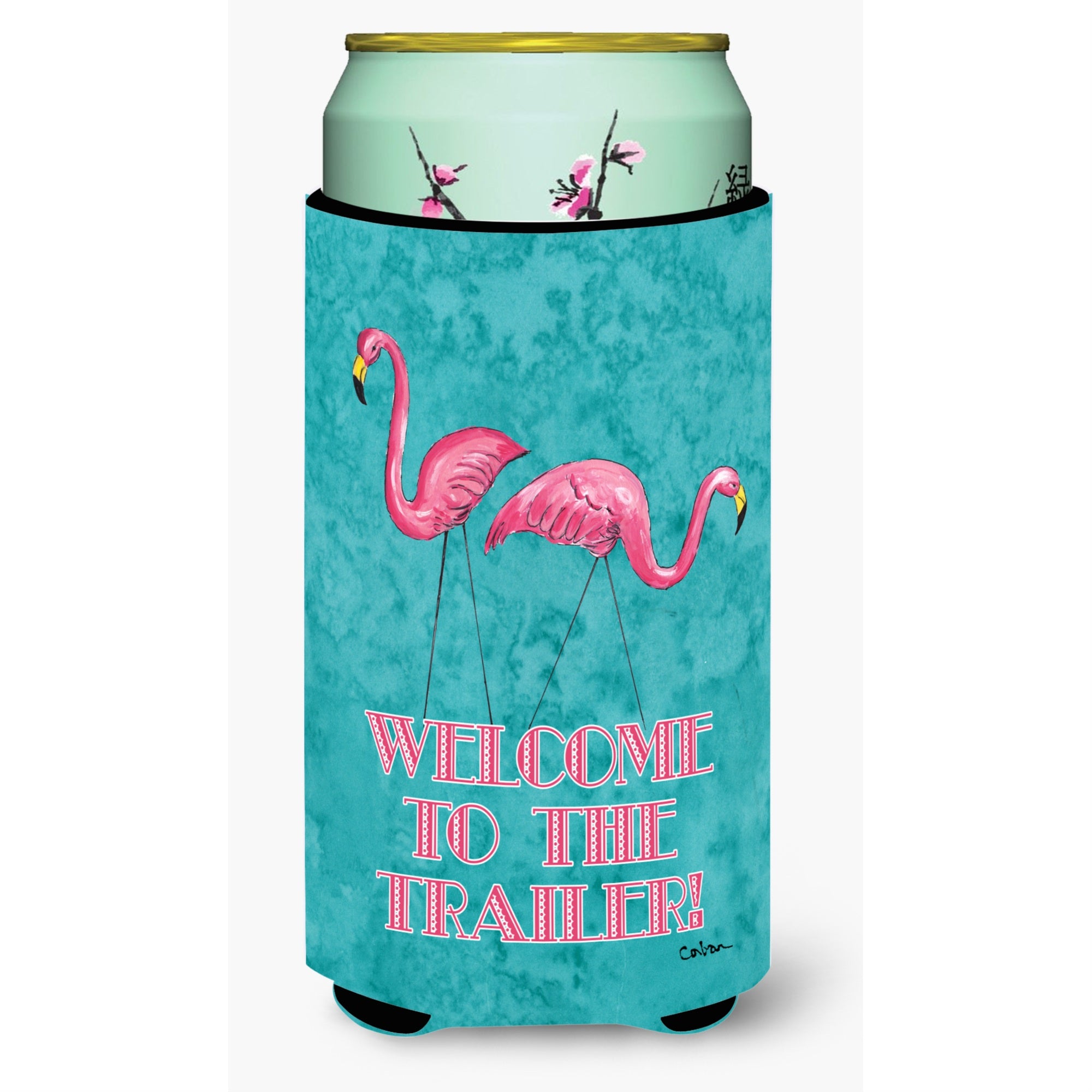 Welcome To The Trailer  Tall Boy Beverage Insulator Beverage Insulator Hugger