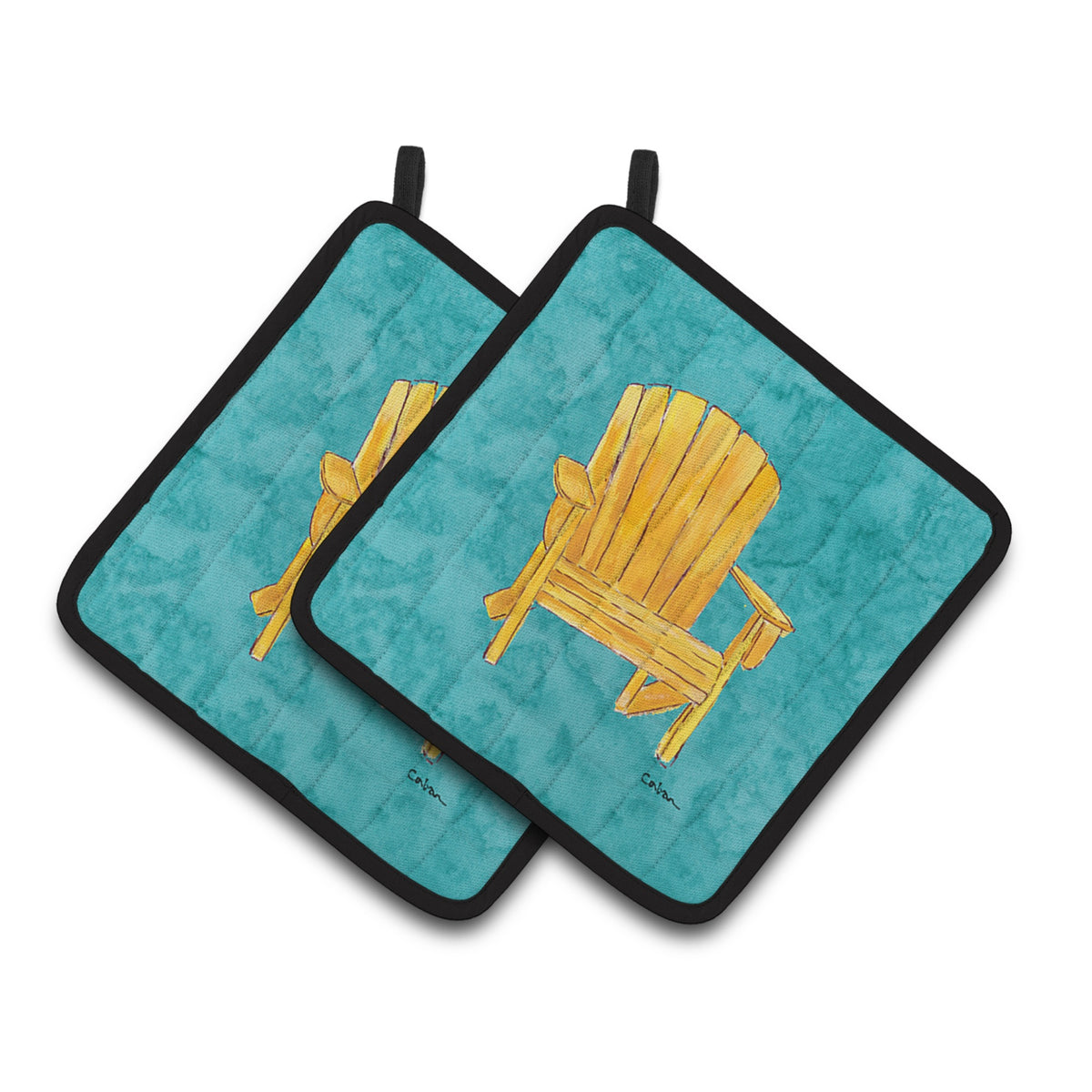 'Caroline'S Treasures Welcome To The Trailer Pair Of Pot Holders 8761Pthd, 7.5Hx7.5W, Multicolor''