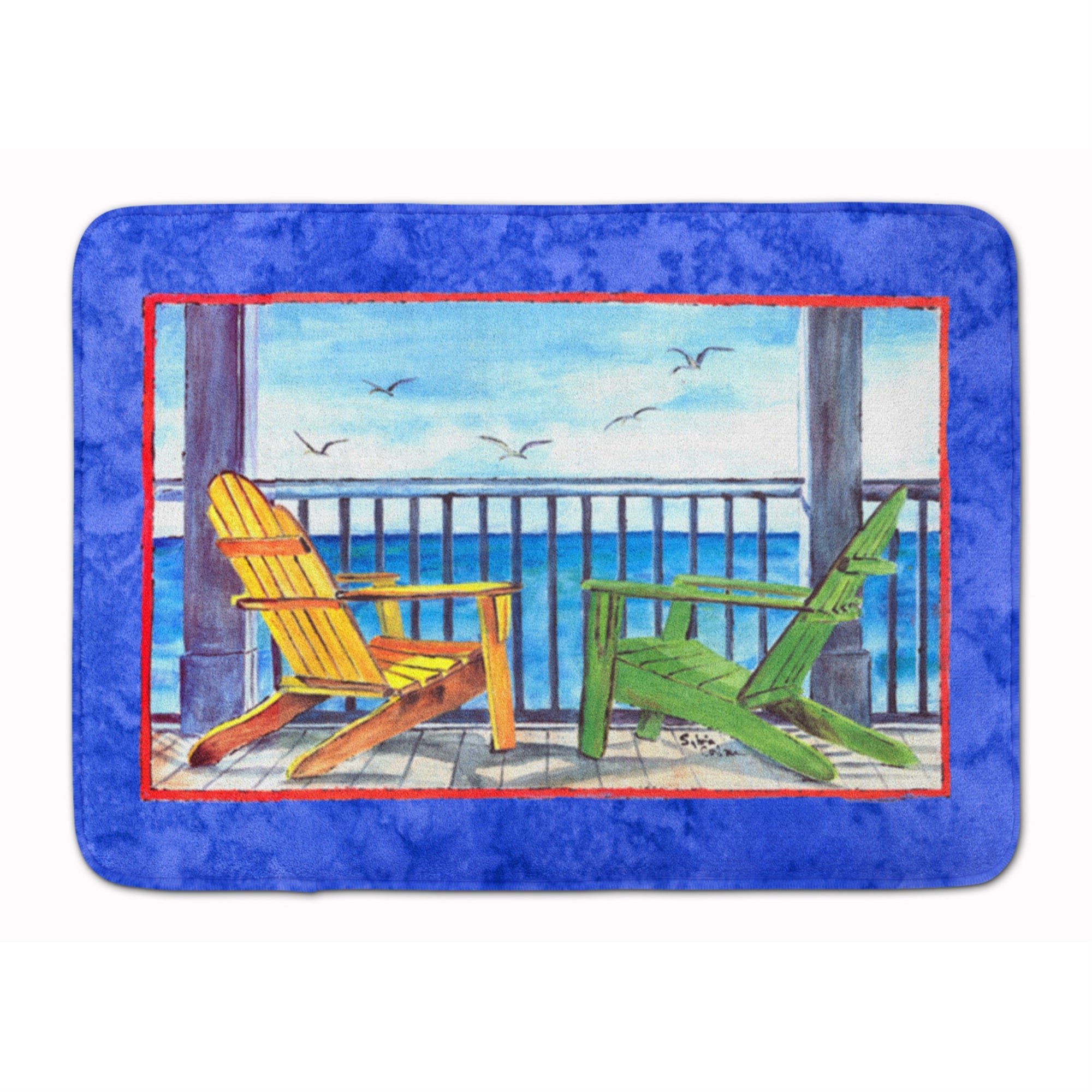 'Caroline'S Treasures Adirondack Chairs Blue Floor Mat, 19'''' X 27'''', Multicolor''