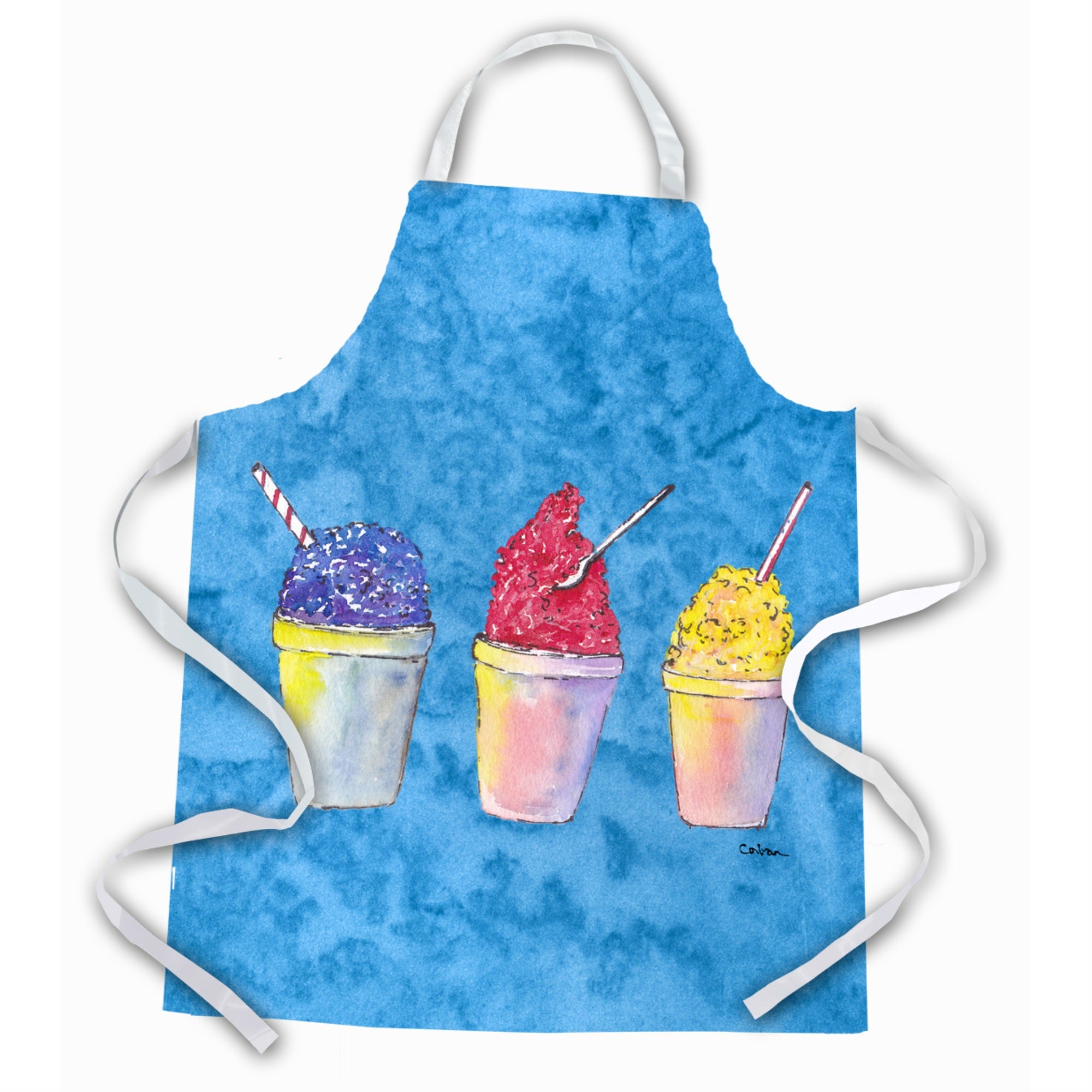 'Caroline'S Treasures 8780Apron Snowballs Apron, Large, Multicolor''