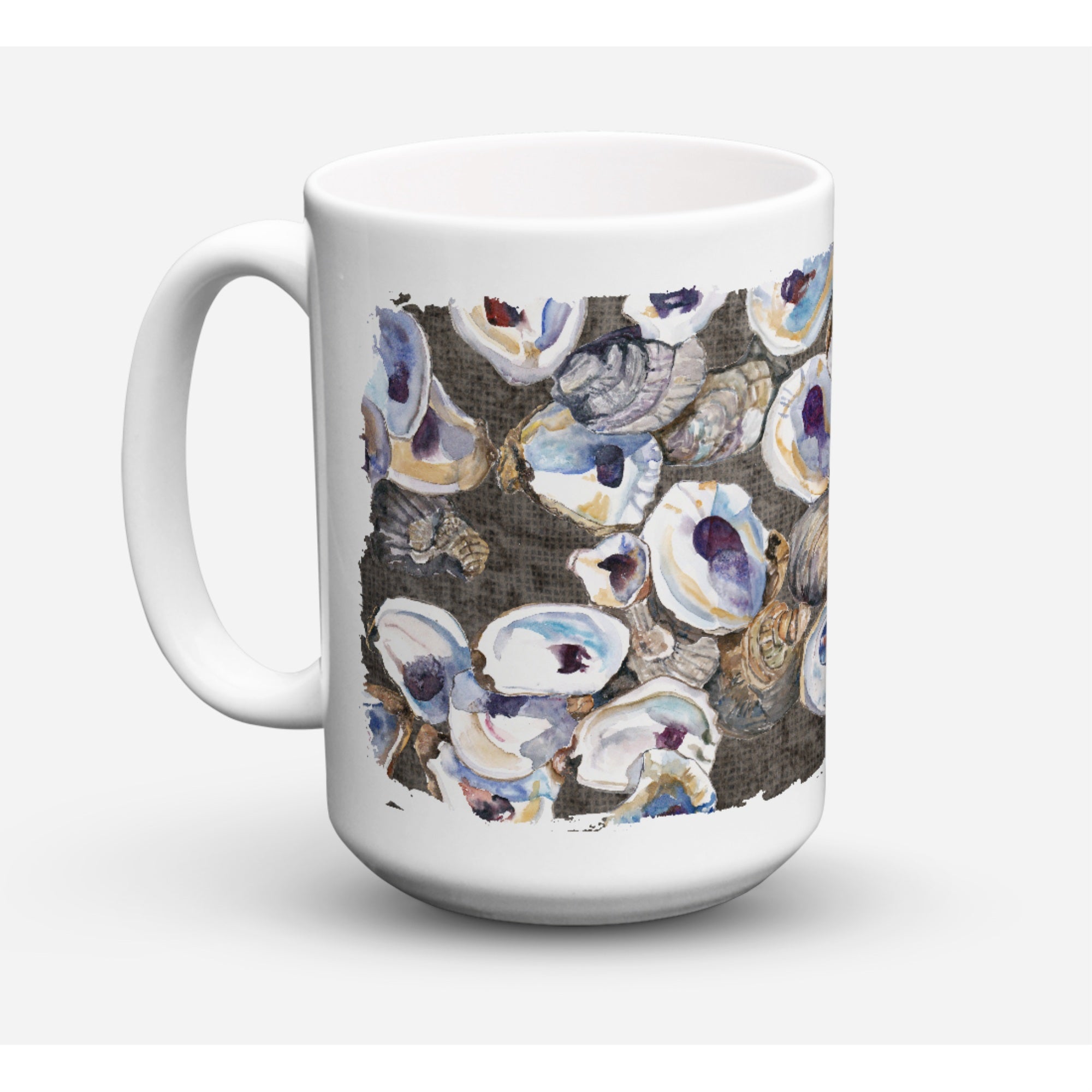 Carolines Treasures 8789CM15 Oysters Dishwasher Safe Microwavable Ceramic Coffee Mug 15 oz Multicolor