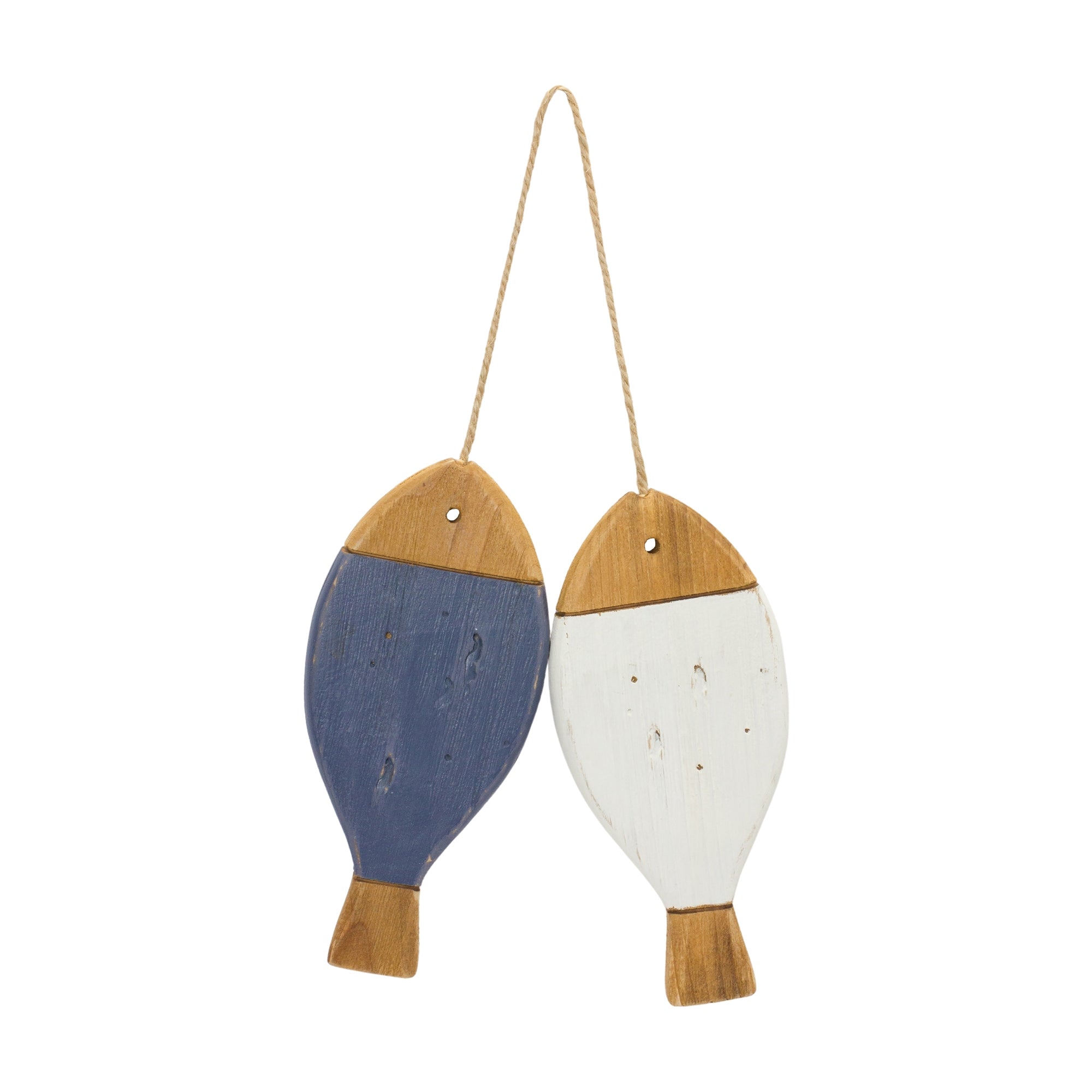 Pair of Fish Ornament (Set of 2) 23.25L x 3H Wood