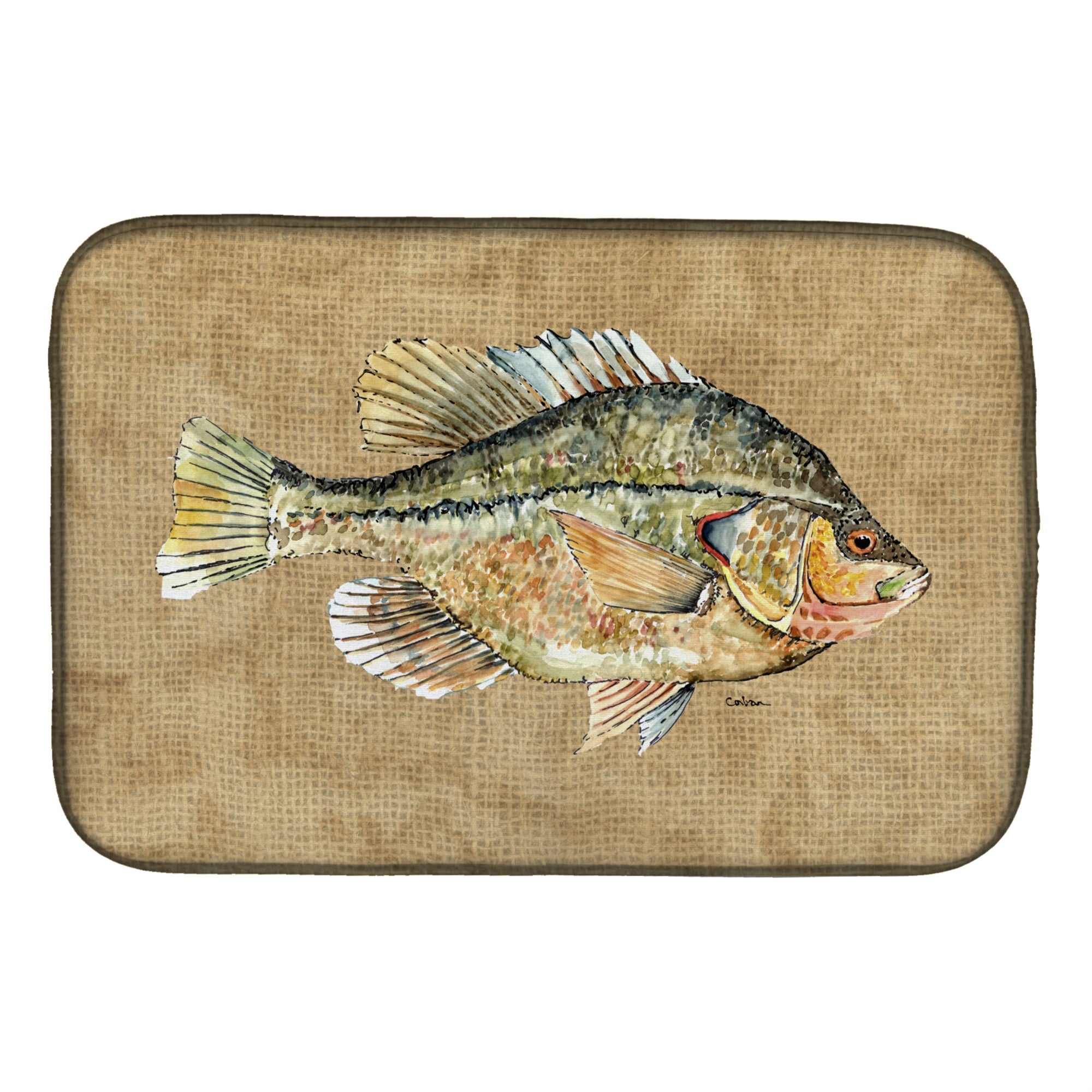'Caroline'S Treasures Croppie Dish Drying Mat, 14'''' X 21'''', Multicolor''