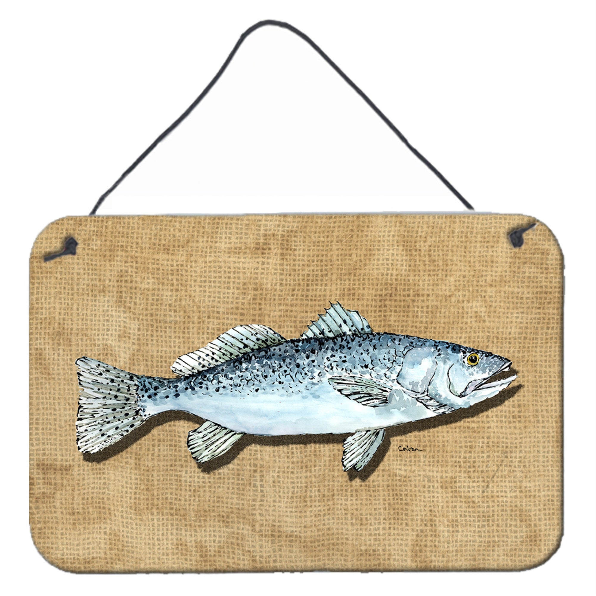 'Caroline'S Treasures Speckled Trout Aluminum Metal Wall Or Door Hanging Prints, 8 X 12''''''