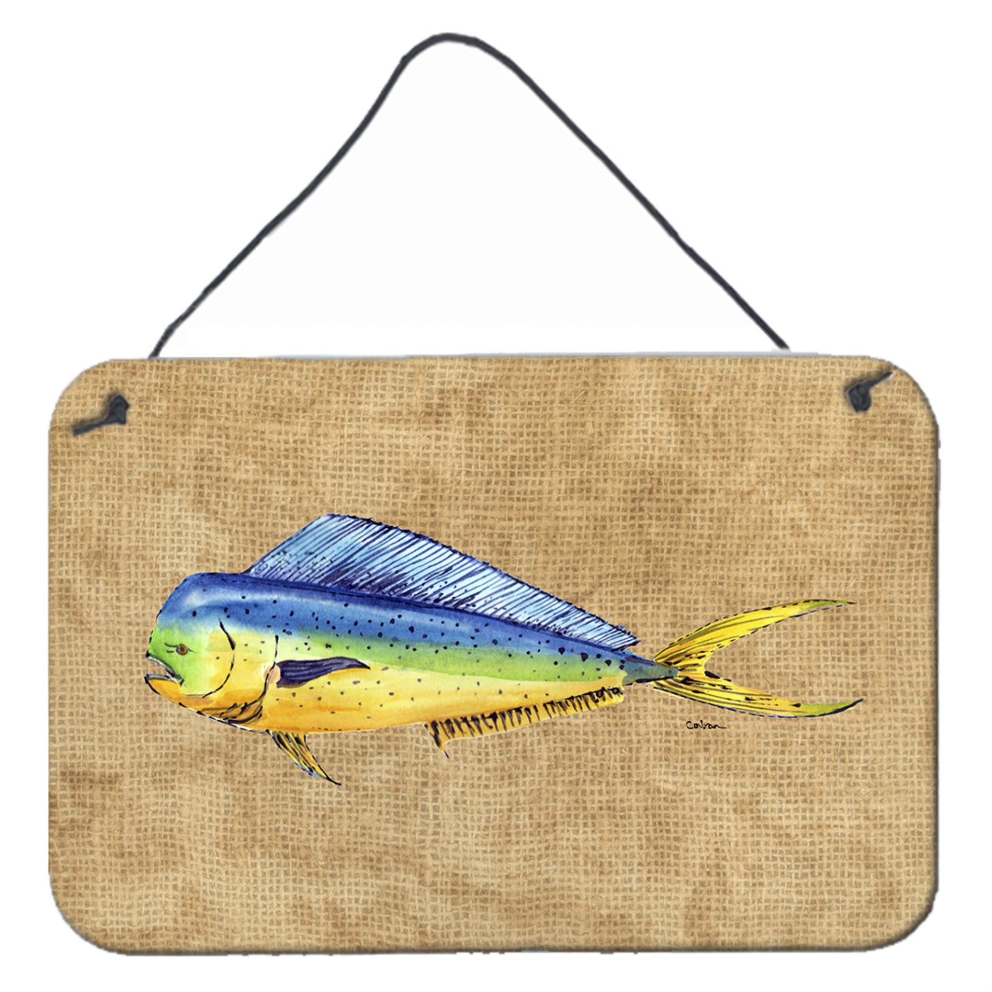 'Caroline'S Treasures Dolphin Mahi Mahi Aluminum Metal Wall Or Door Hanging Prints, 8 X 12''''''