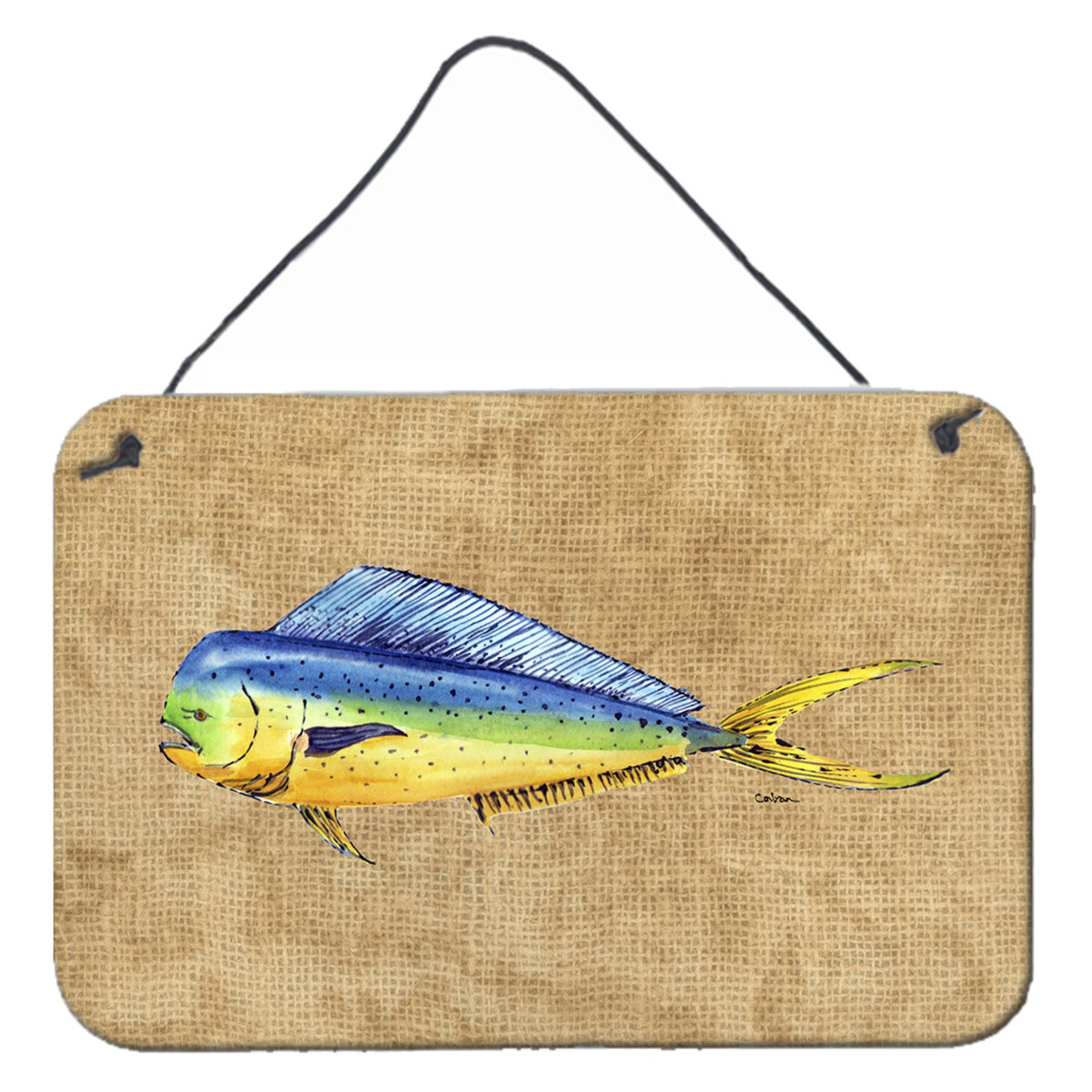 'Caroline'S Treasures Dolphin Mahi Mahi Aluminum Metal Wall Or Door Hanging Prints, 8 X 12''''''