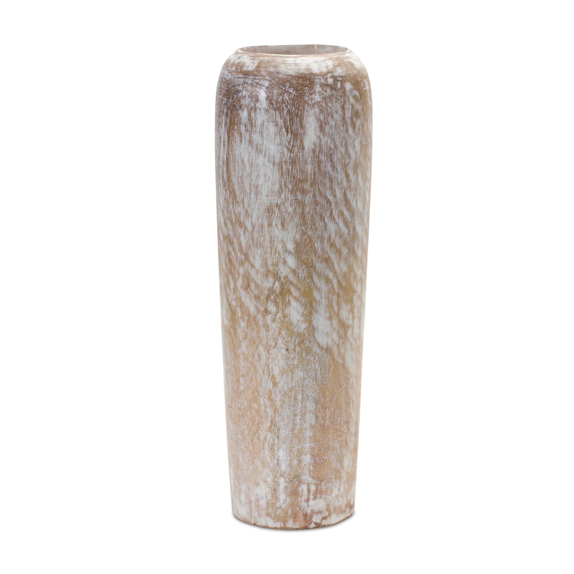 Vase 18.25H Wood