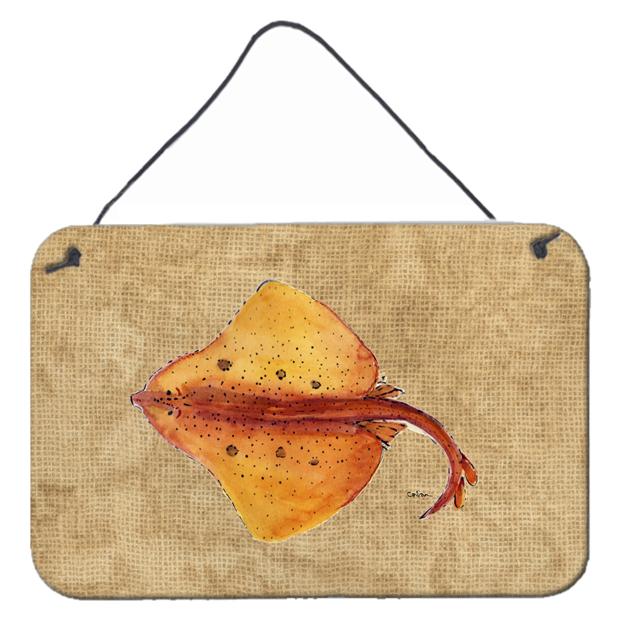 'Caroline'S Treasures Blonde Ray Stingray Aluminum Metal Wall Or Door Hanging Prints, 8 X 12''''''